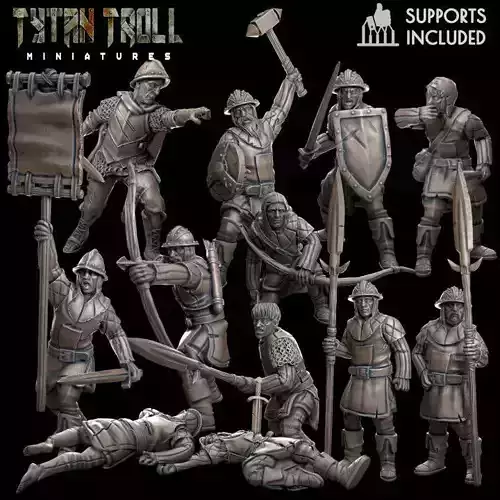 City Guard Bundle - Pre Supported 3D print model