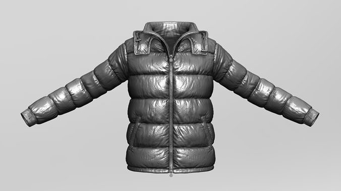Male short jacket Free 3D model