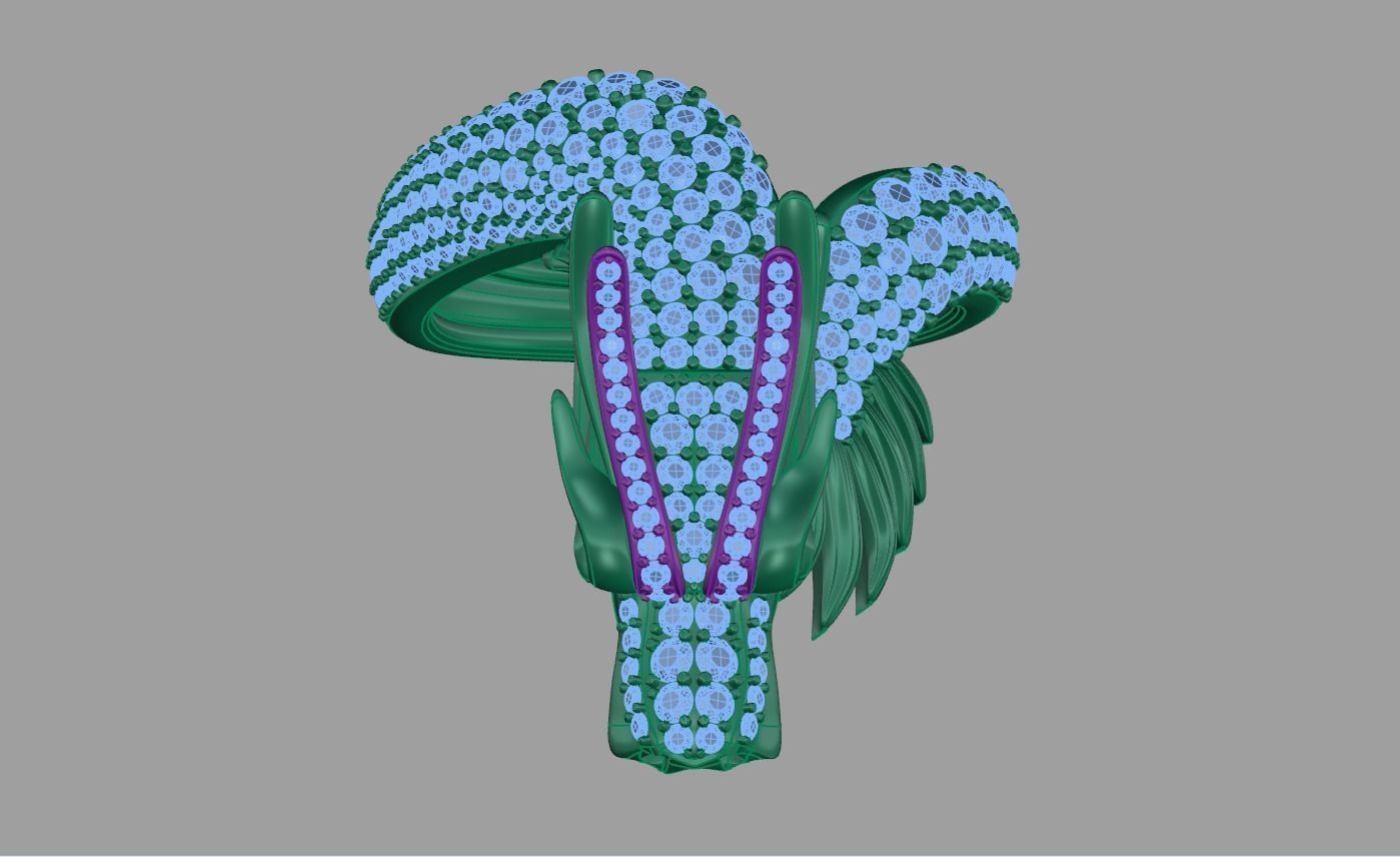dragon ring 3D print model_3