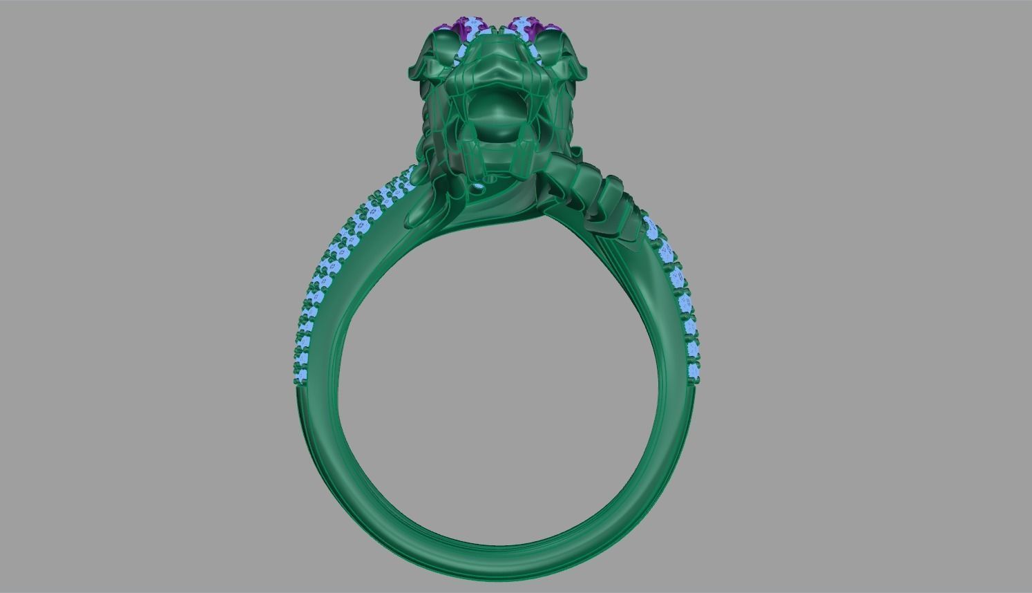 dragon ring 3D print model_1