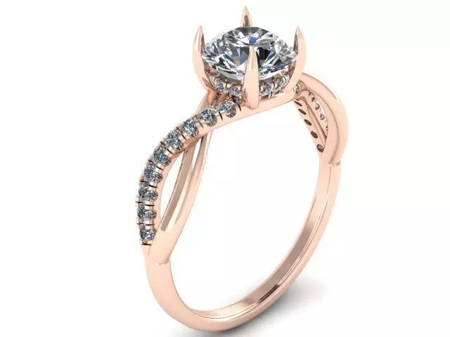 diamond braid ring 212 3D print model