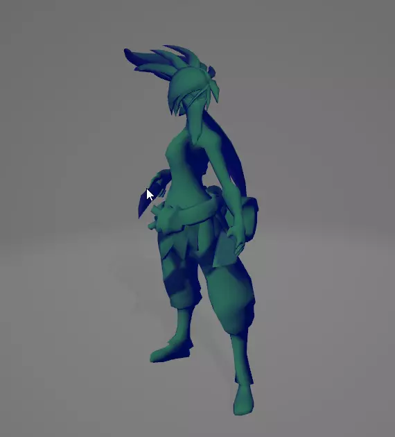 League of Legend - Akali - 2 state - For print 3D print model