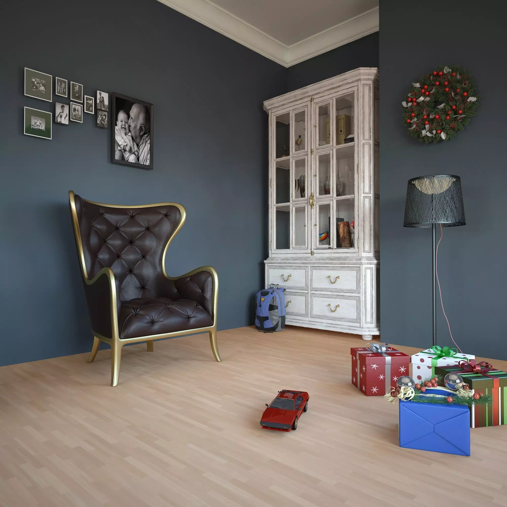 Interior Sofa Armchair 20 - For CNC and Interior 3D model_0