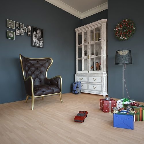 Interior Sofa Armchair 20 - For CNC and Interior 3D model