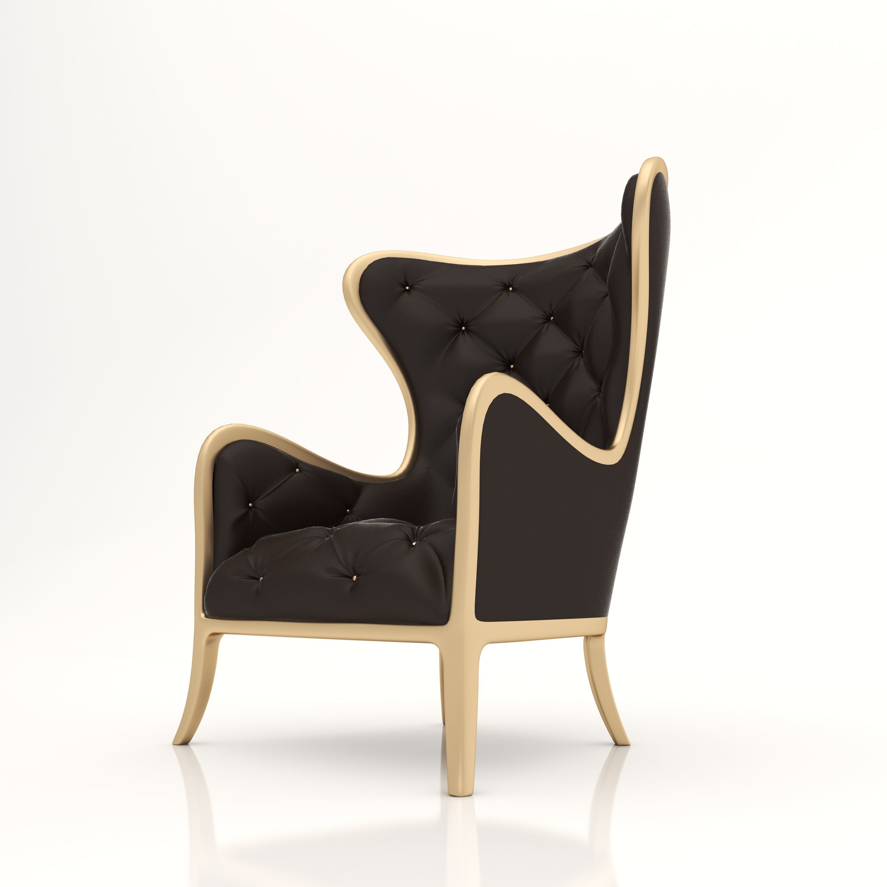 Interior Sofa Armchair 20 - For CNC and Interior 3D model_4