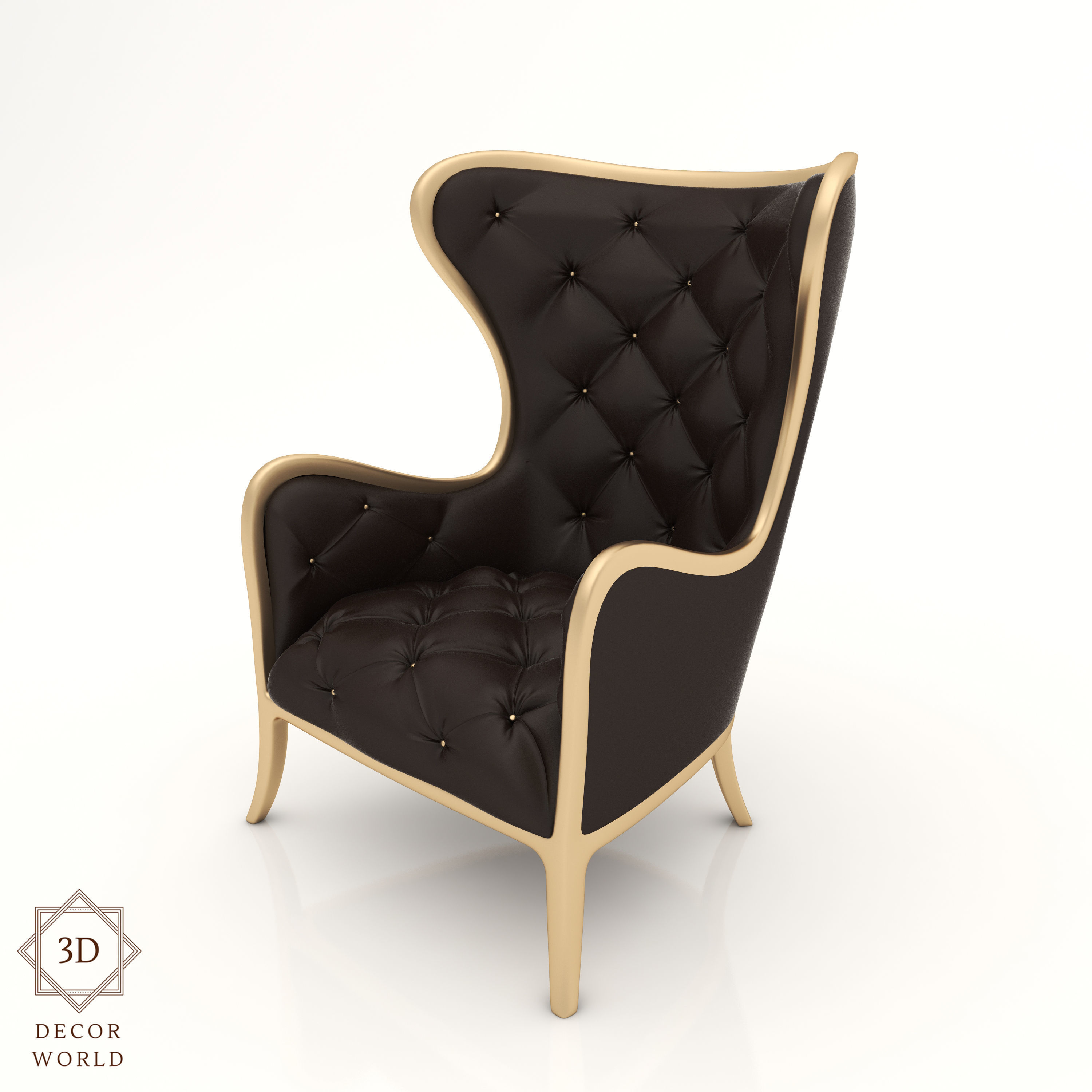 Interior Sofa Armchair 20 - For CNC and Interior 3D model_2
