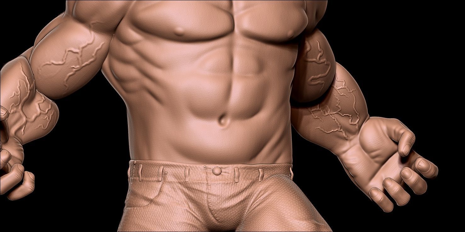 HULK Fanart - Statue 3D print model_9