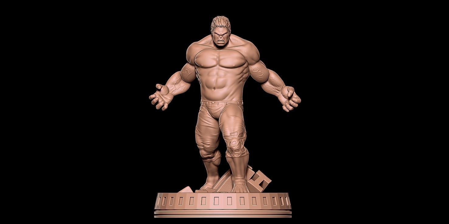 HULK Fanart - Statue 3D print model_5