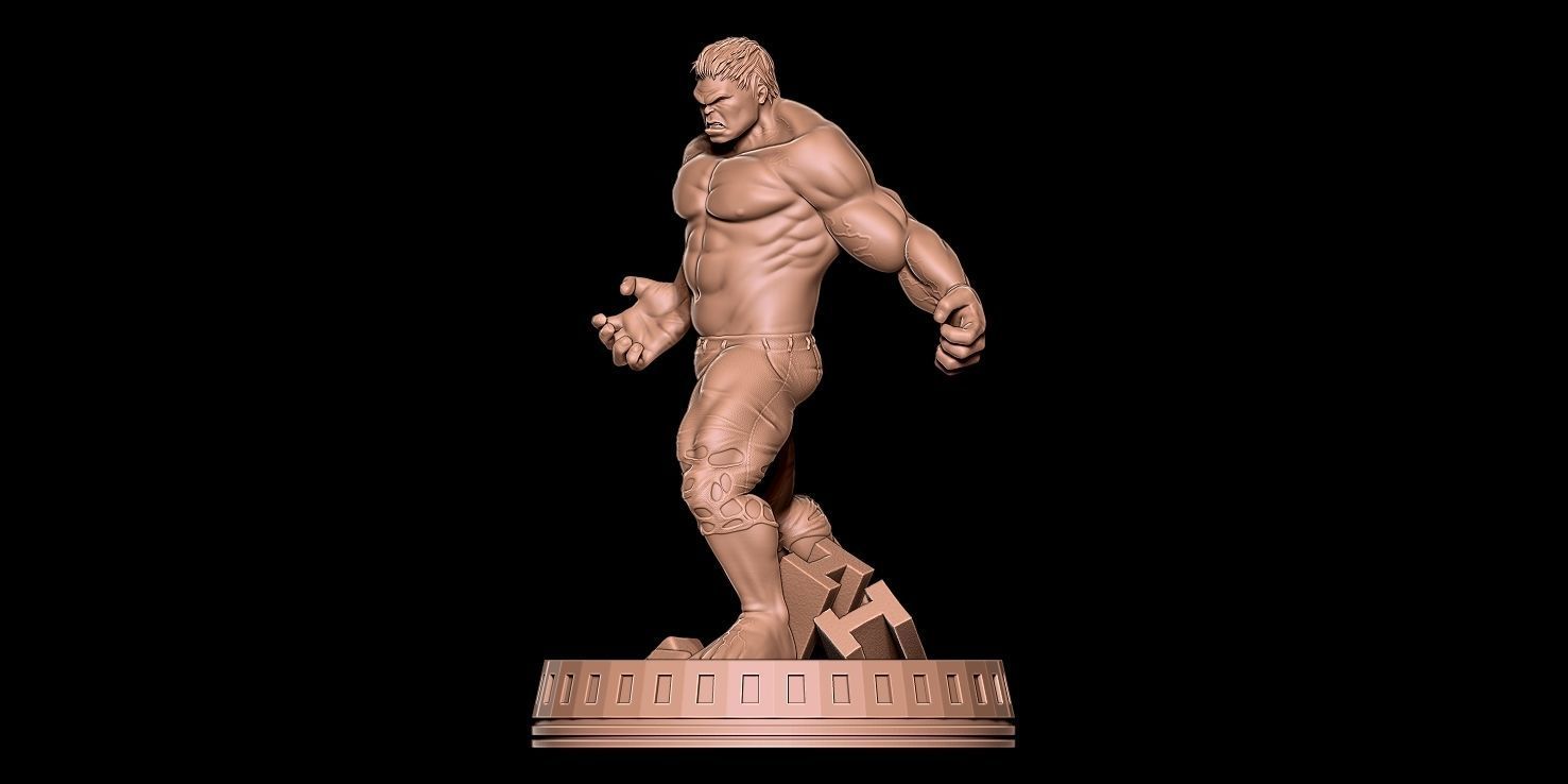 HULK Fanart - Statue 3D print model_6