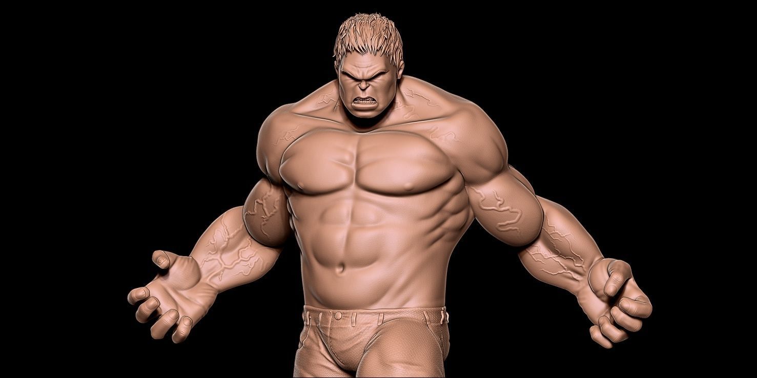 HULK Fanart - Statue 3D print model_7