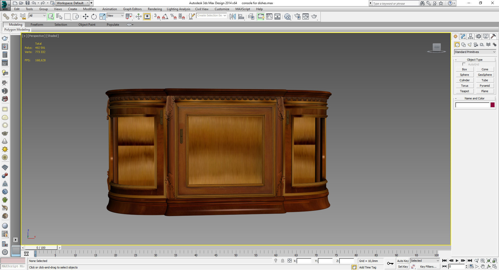 Cabinet for dishes model 3D model_9