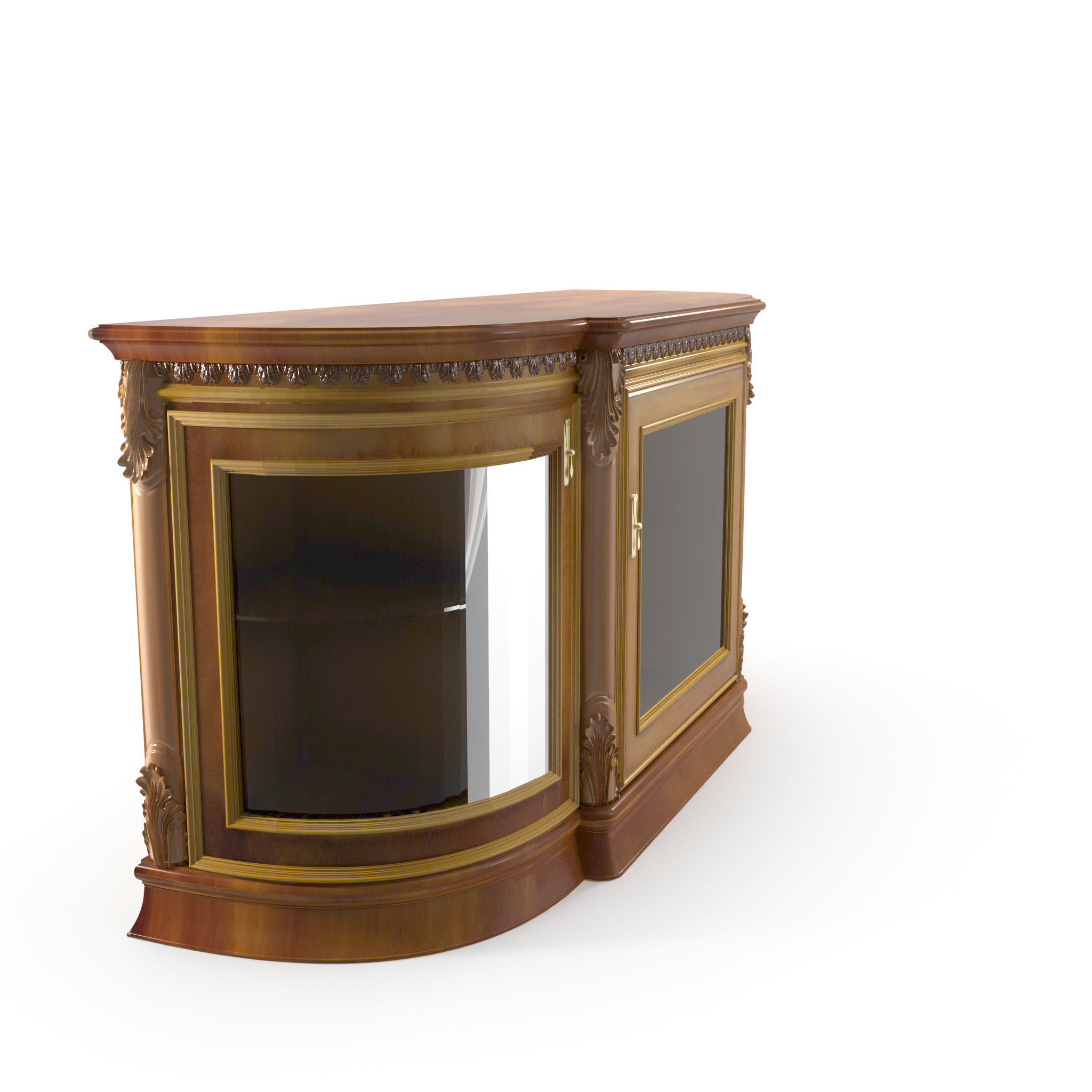 Cabinet for dishes model 3D model_1