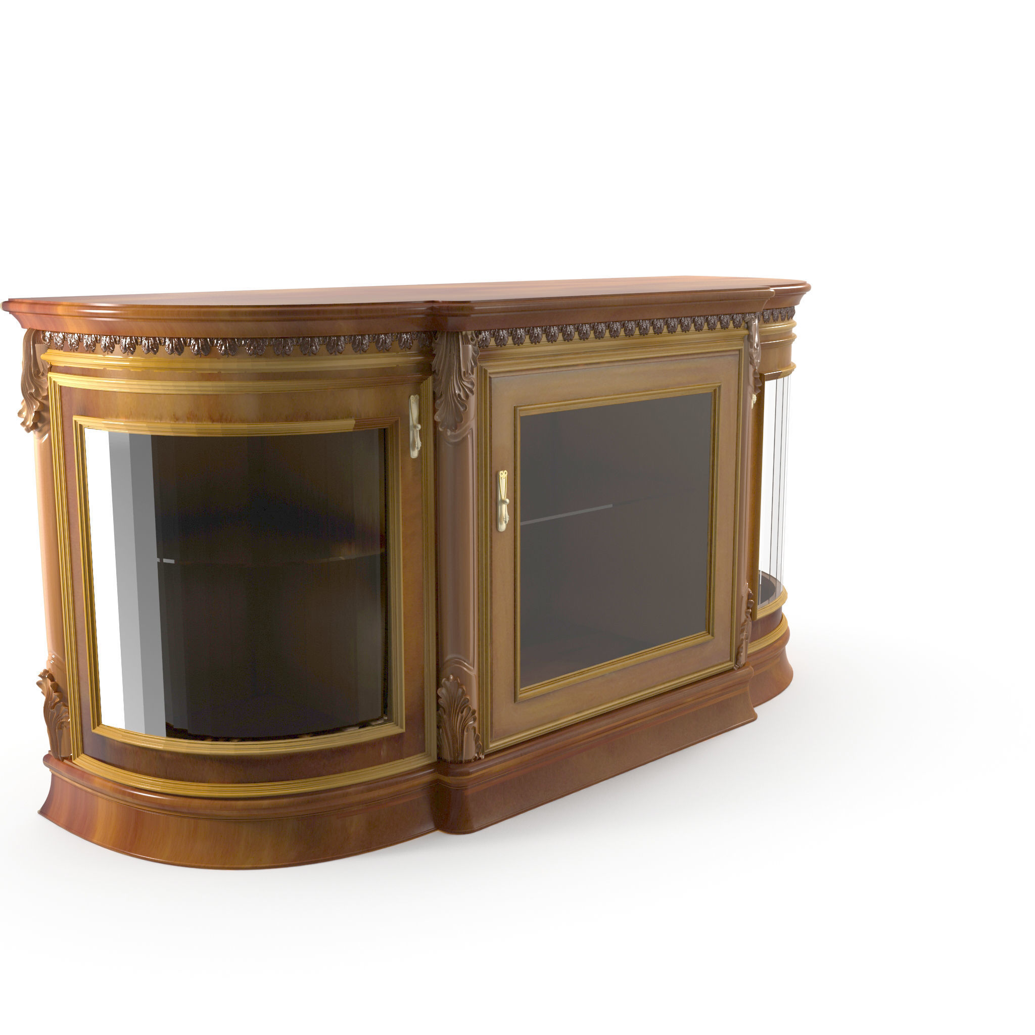 Cabinet for dishes model 3D model_2