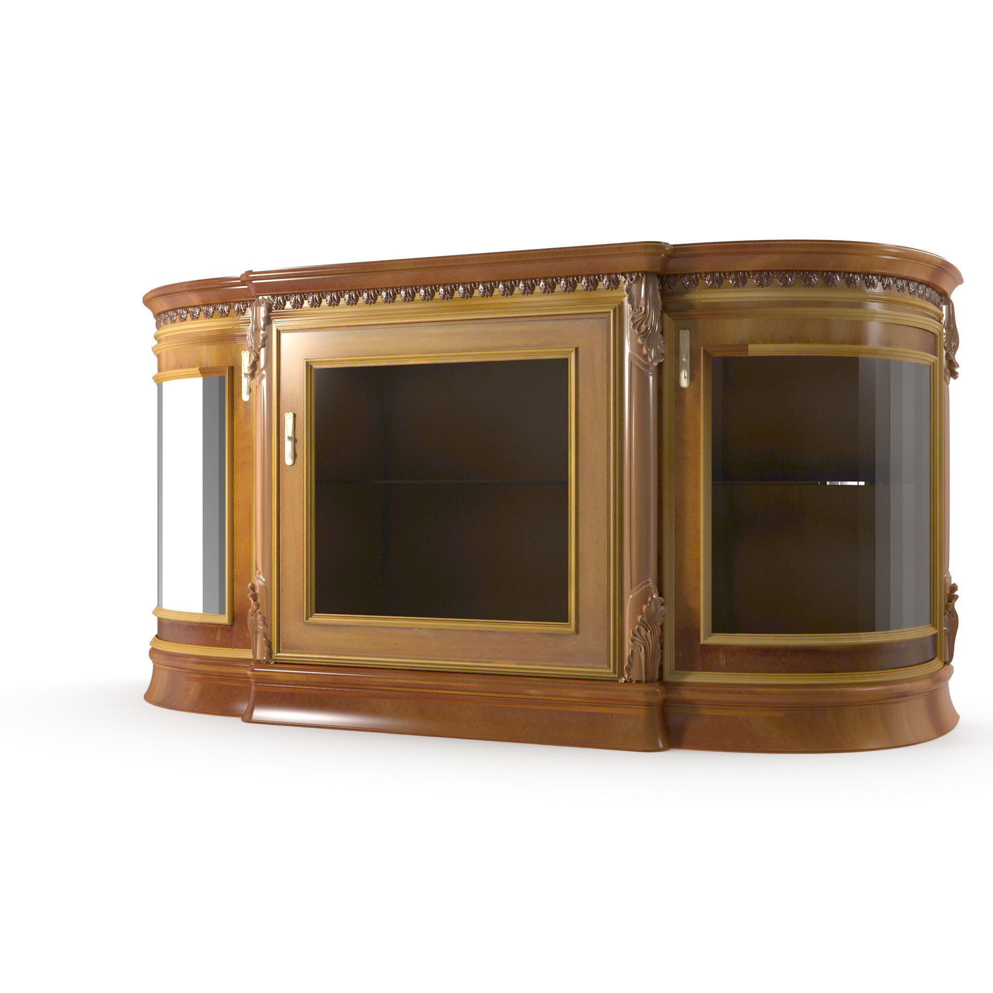 Cabinet for dishes model 3D model_3