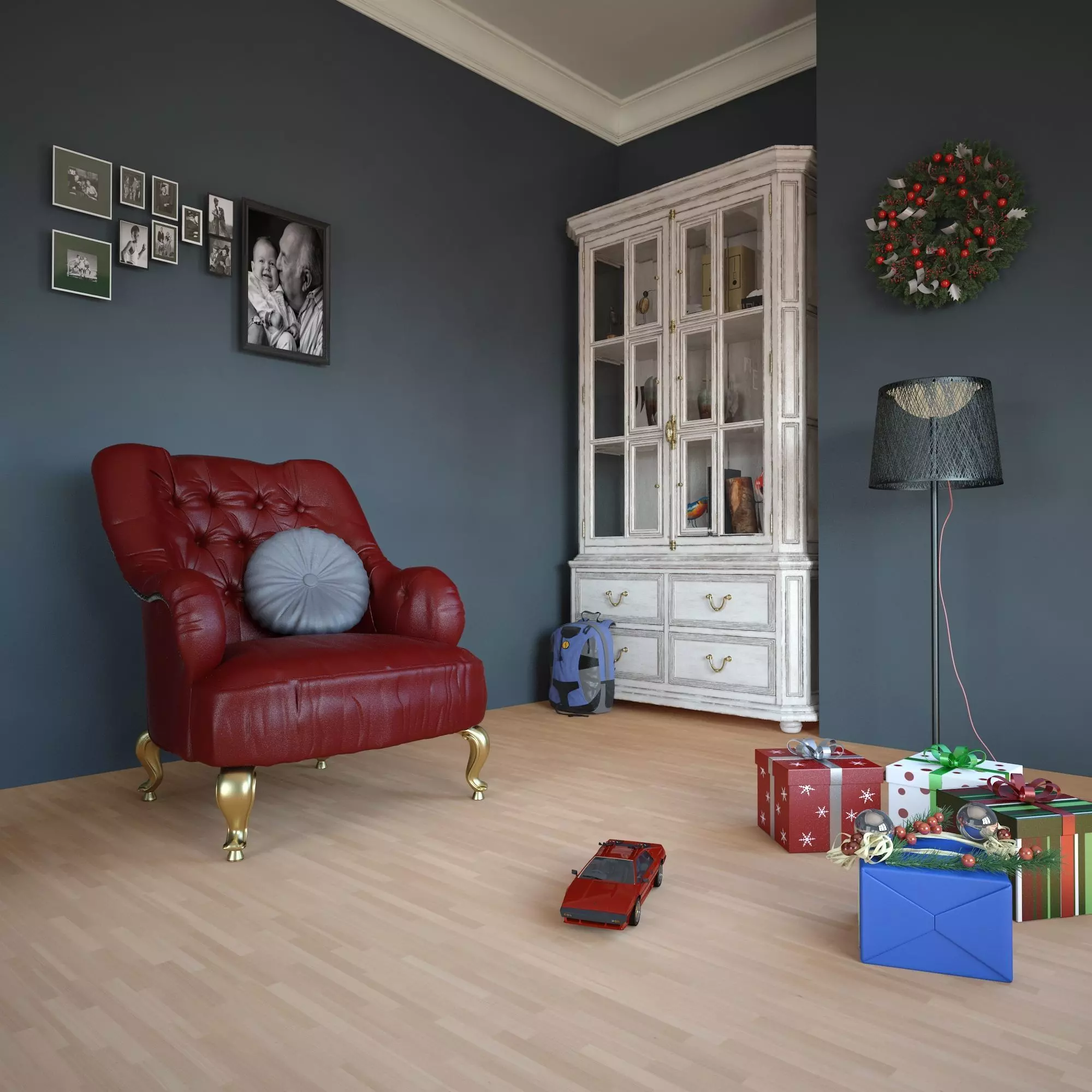 Interior Sofa Armchair 22 - For CNC and Interior 3D model_0