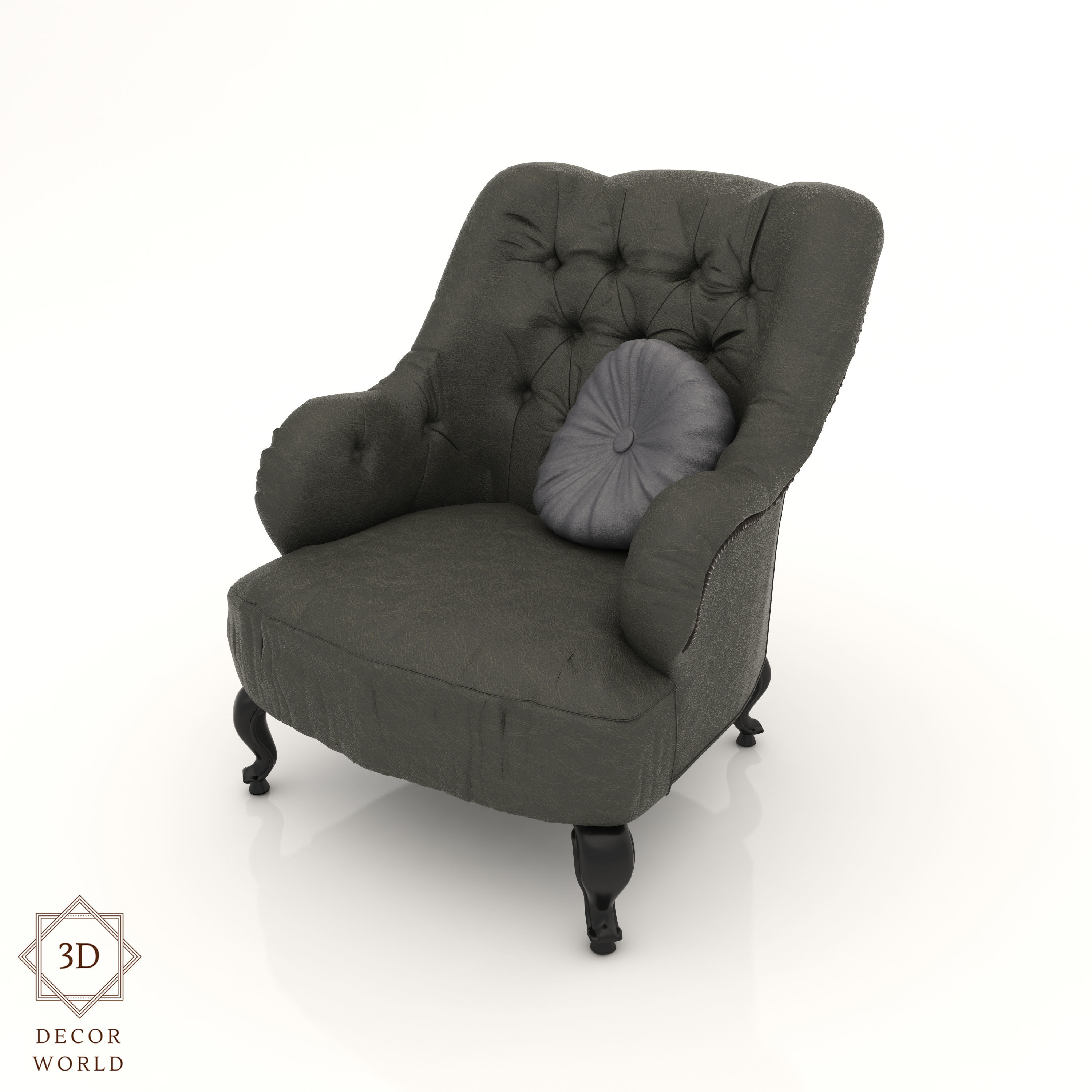 Interior Sofa Armchair 22 - For CNC and Interior 3D model_7