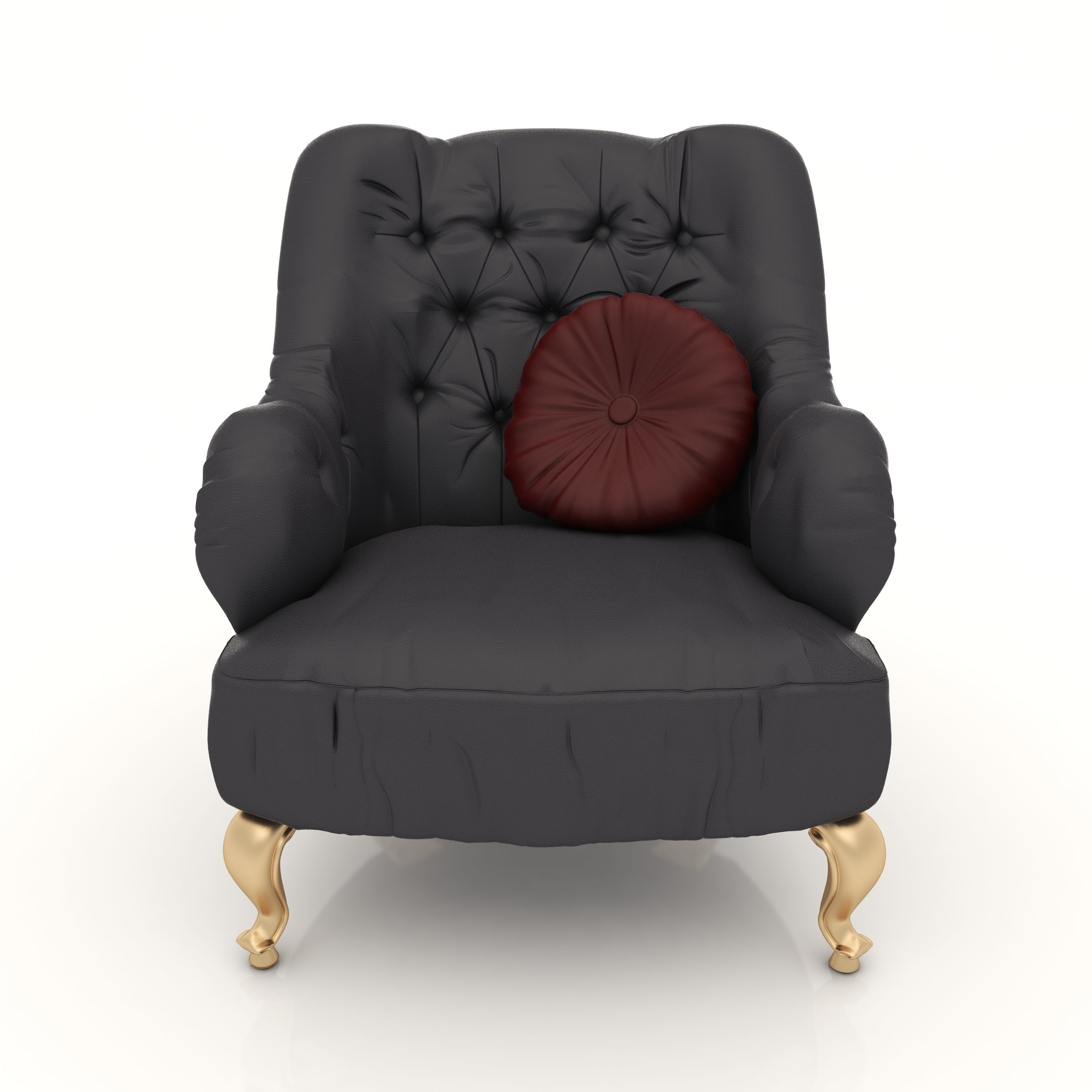 Interior Sofa Armchair 22 - For CNC and Interior 3D model_5