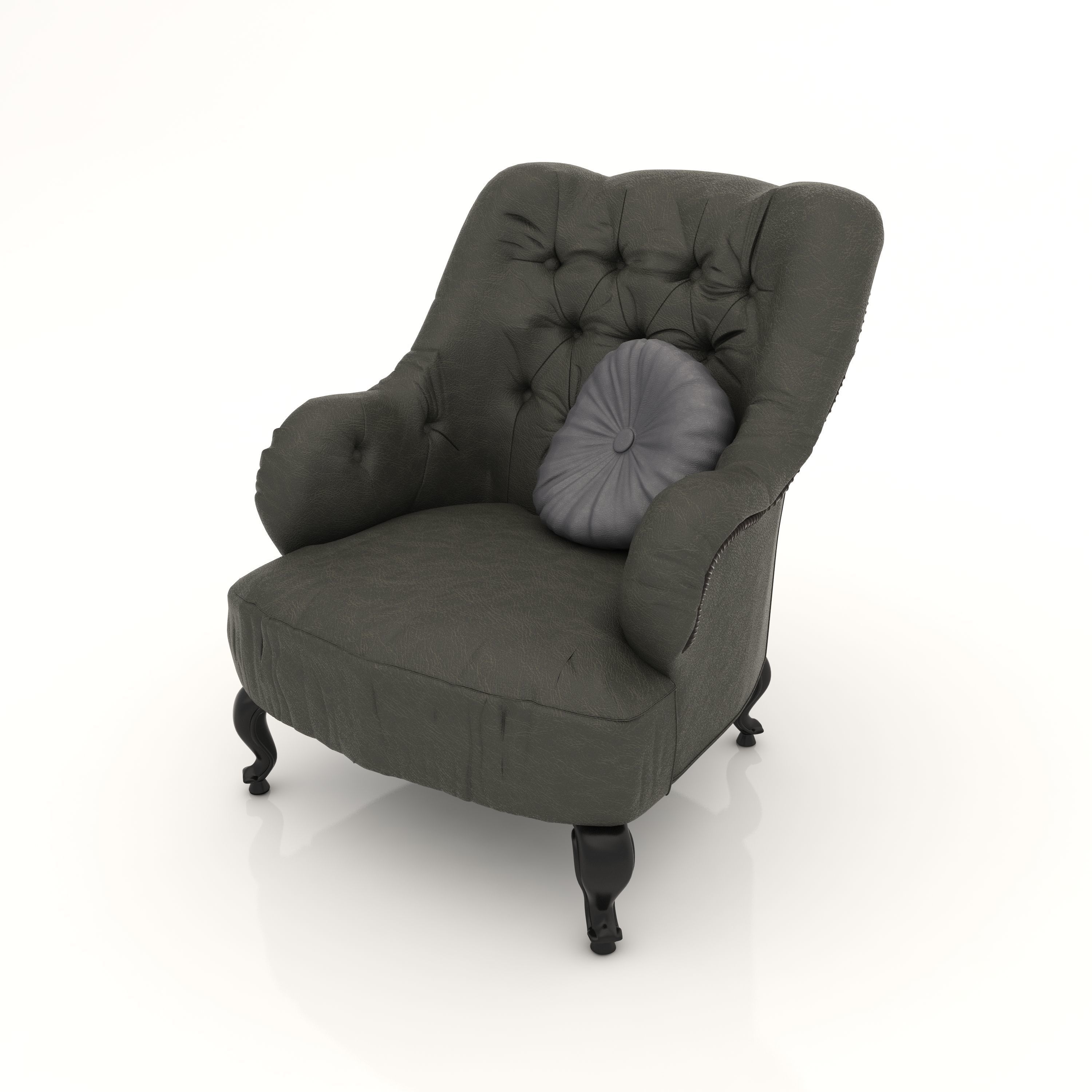Interior Sofa Armchair 22 - For CNC and Interior 3D model_4