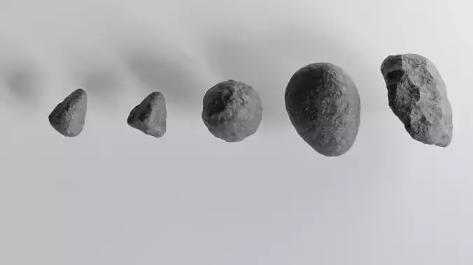 high  quality rocks 3D model