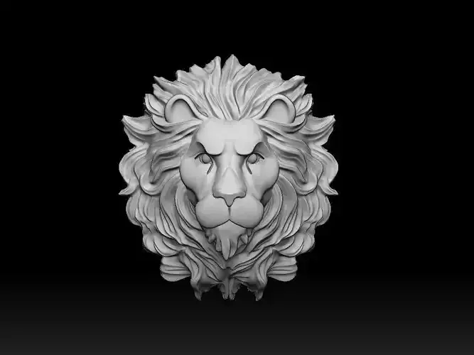Lion relief 3D print model