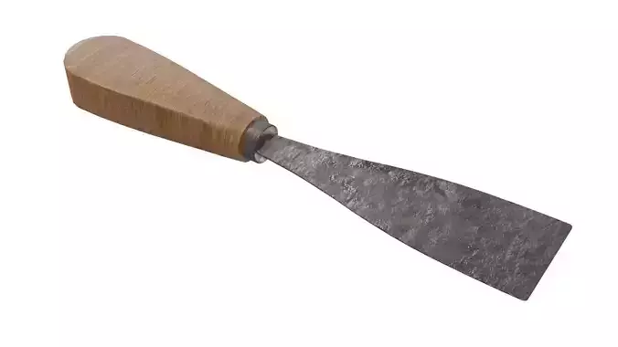 Paint Scraper 3D Model Low-poly 3D model