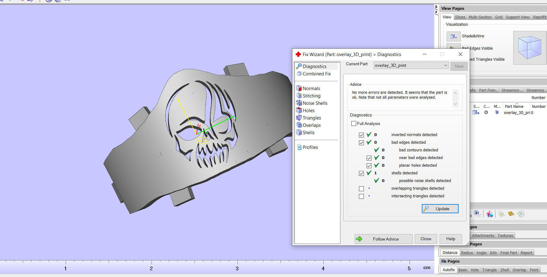 Biker ring skull and wolf 3D print model 3D print model_17