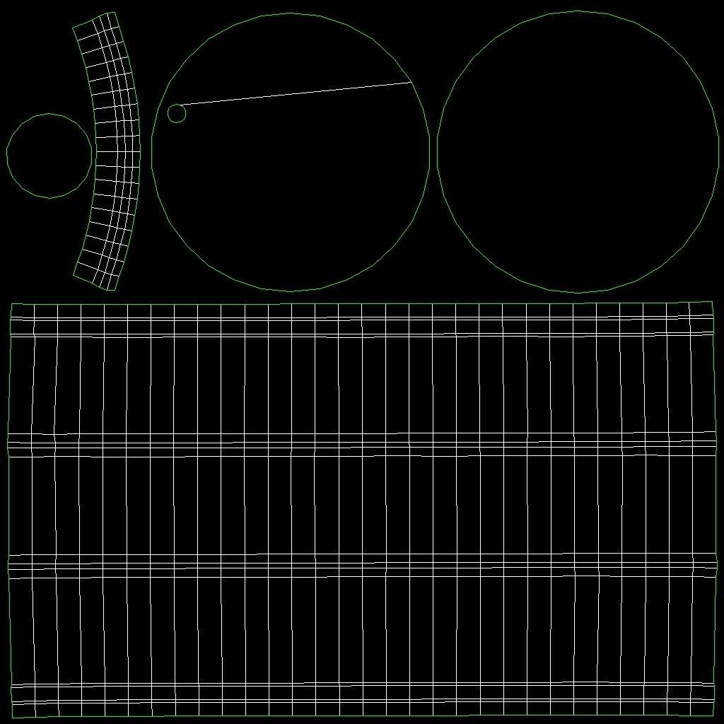 Barrel in middle of field Low-poly 3D model_12