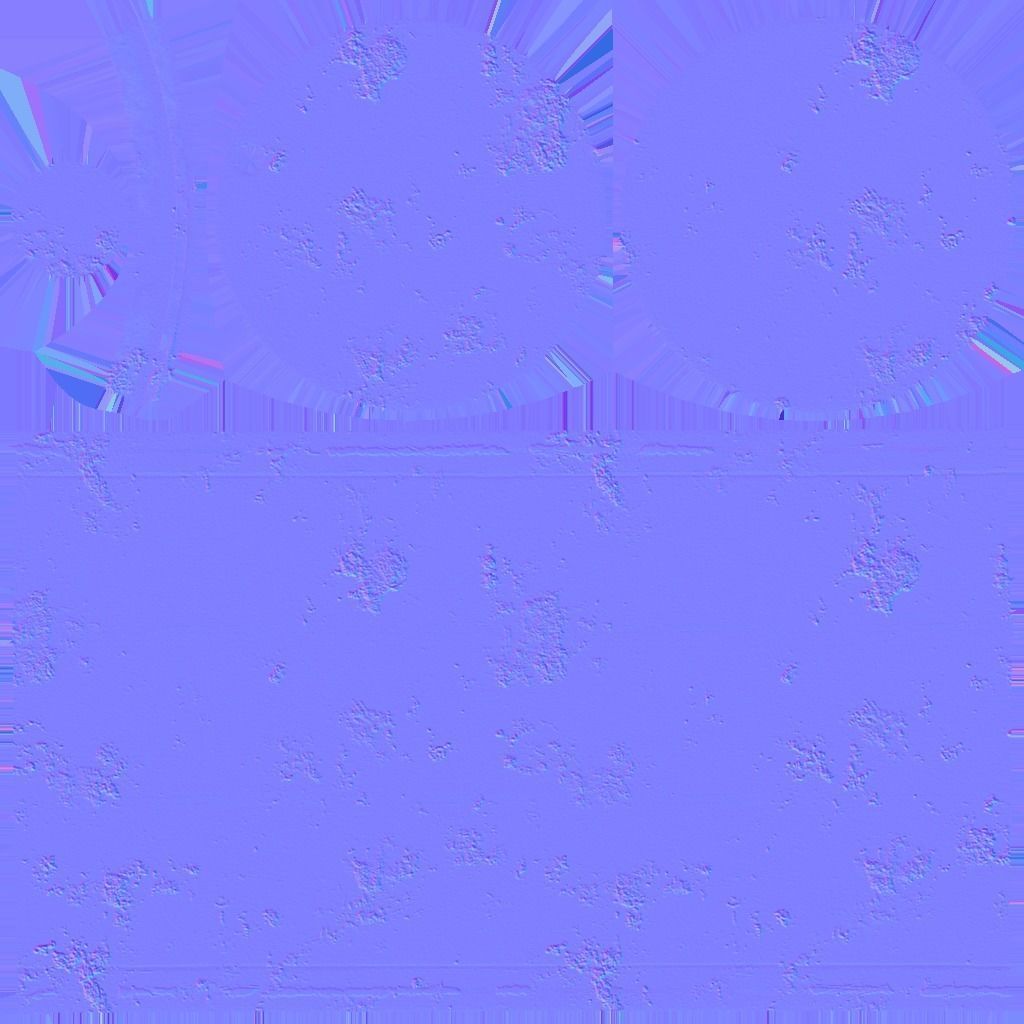 Barrel in middle of field Low-poly 3D model_11