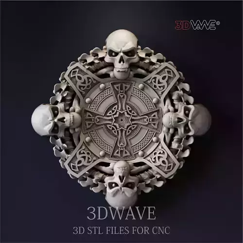 SKULL WALL CLOCK 3D model