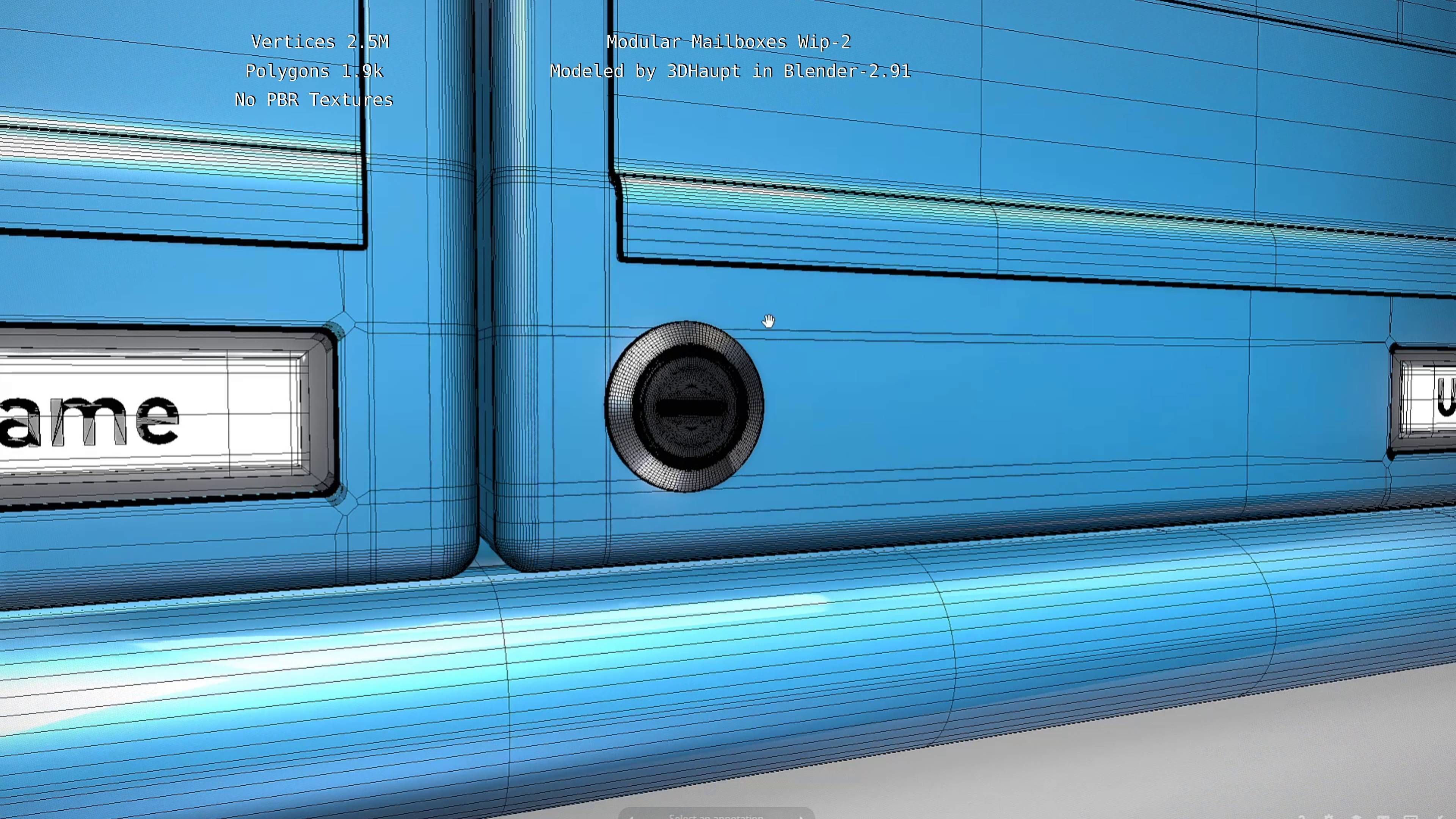 Modular Mailboxes Wip-2  3D model_132