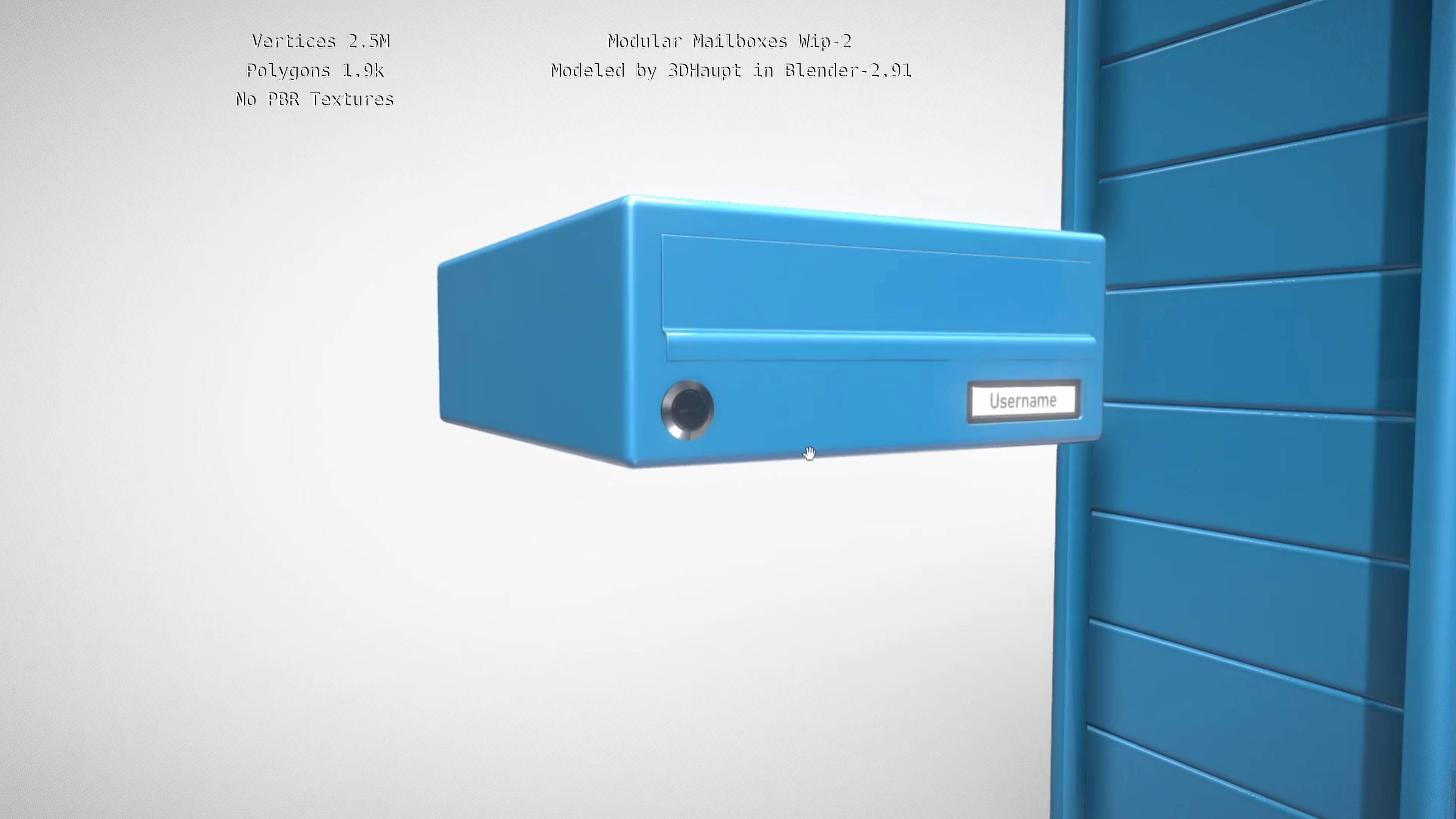 Modular Mailboxes Wip-2  3D model_68