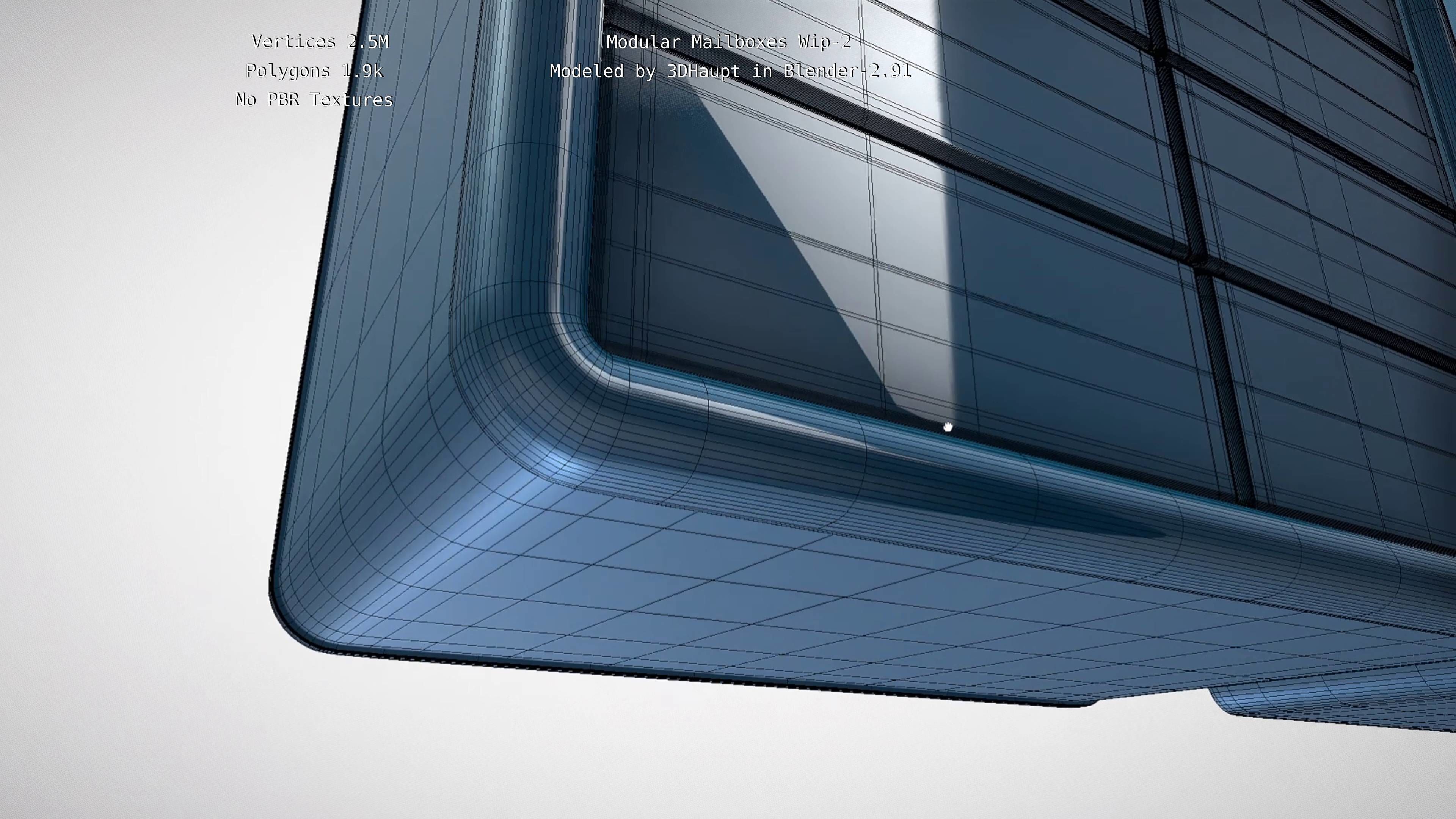 Modular Mailboxes Wip-2  3D model_39