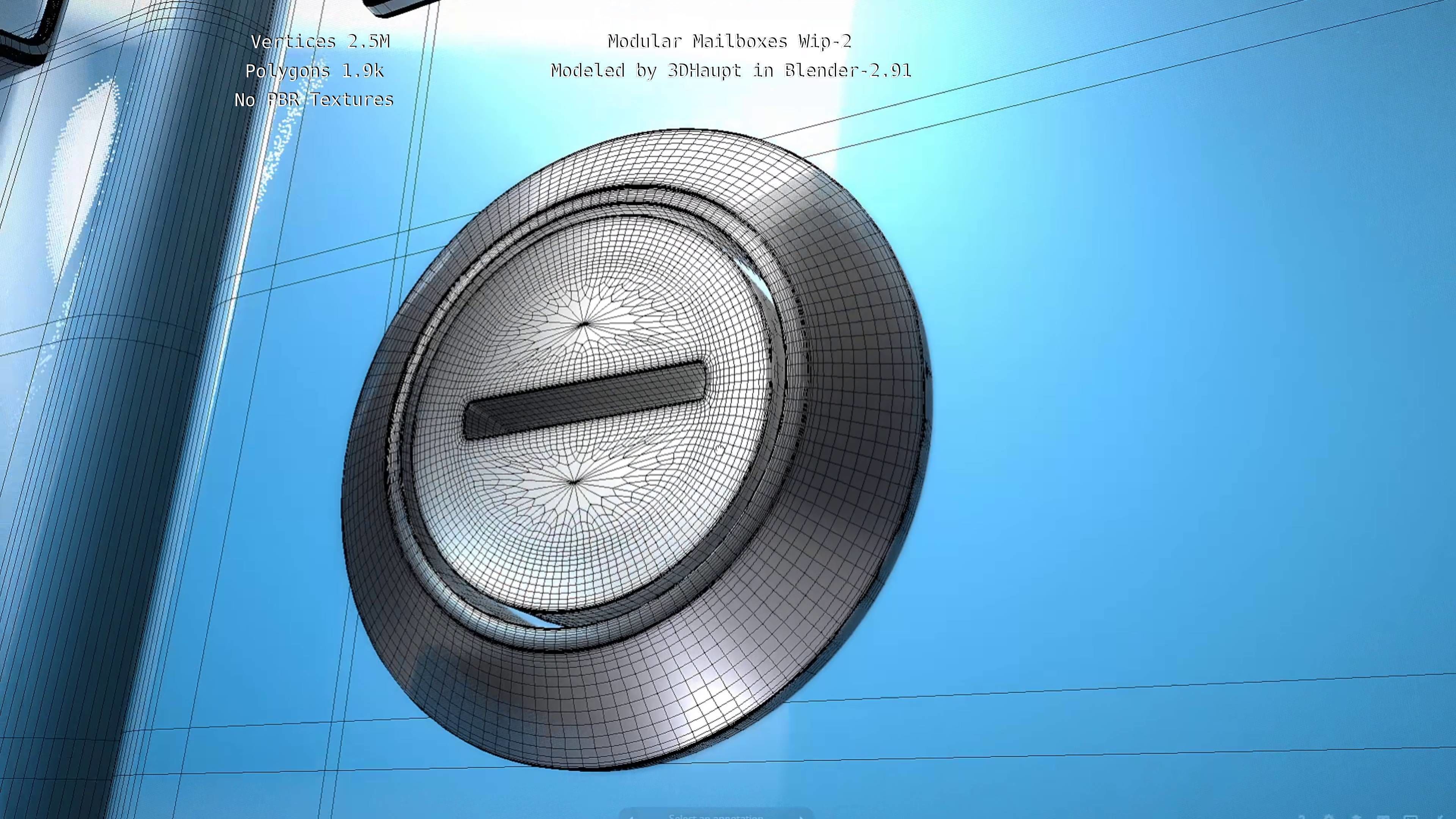 Modular Mailboxes Wip-2  3D model_5
