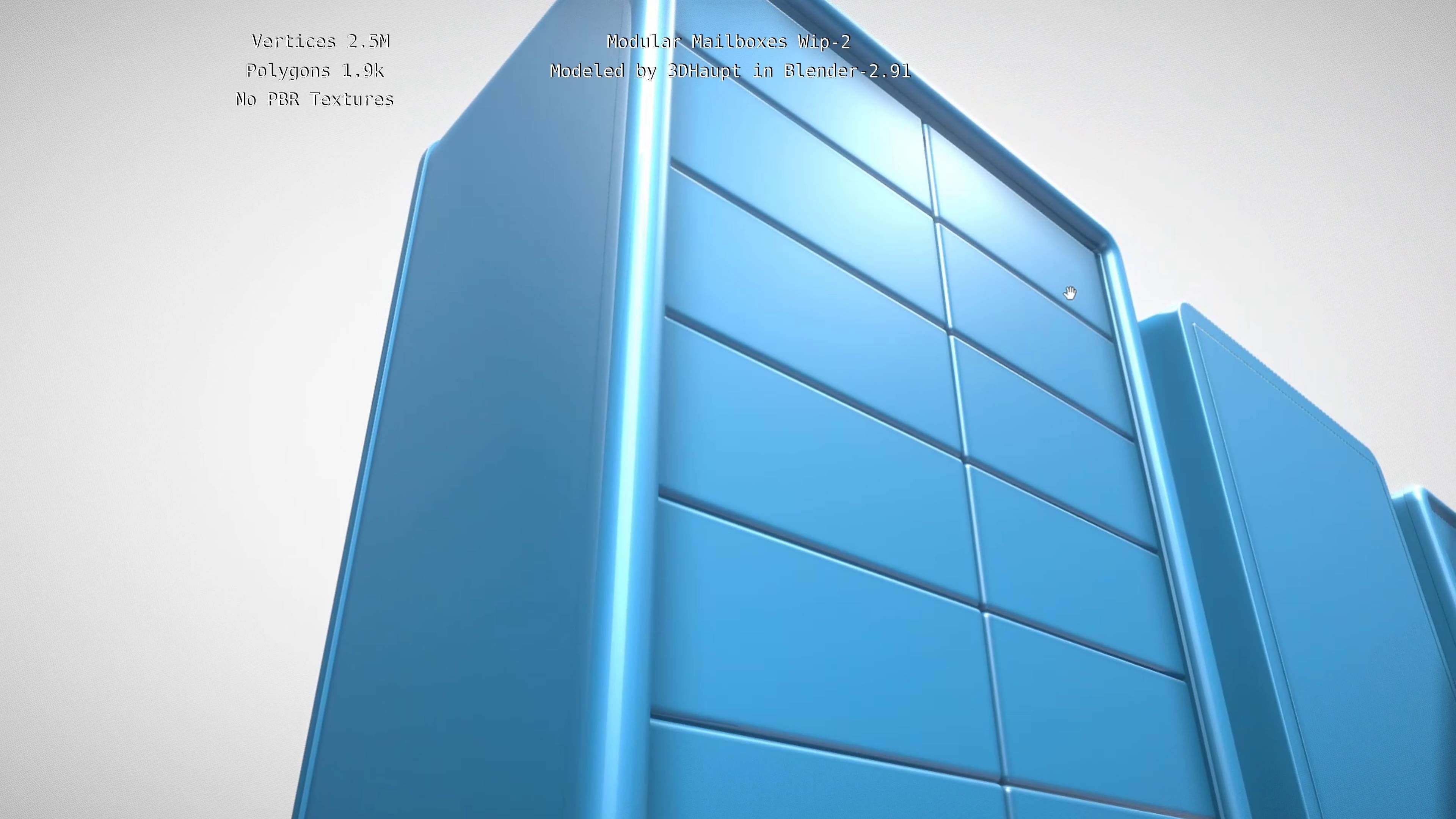 Modular Mailboxes Wip-2  3D model_118