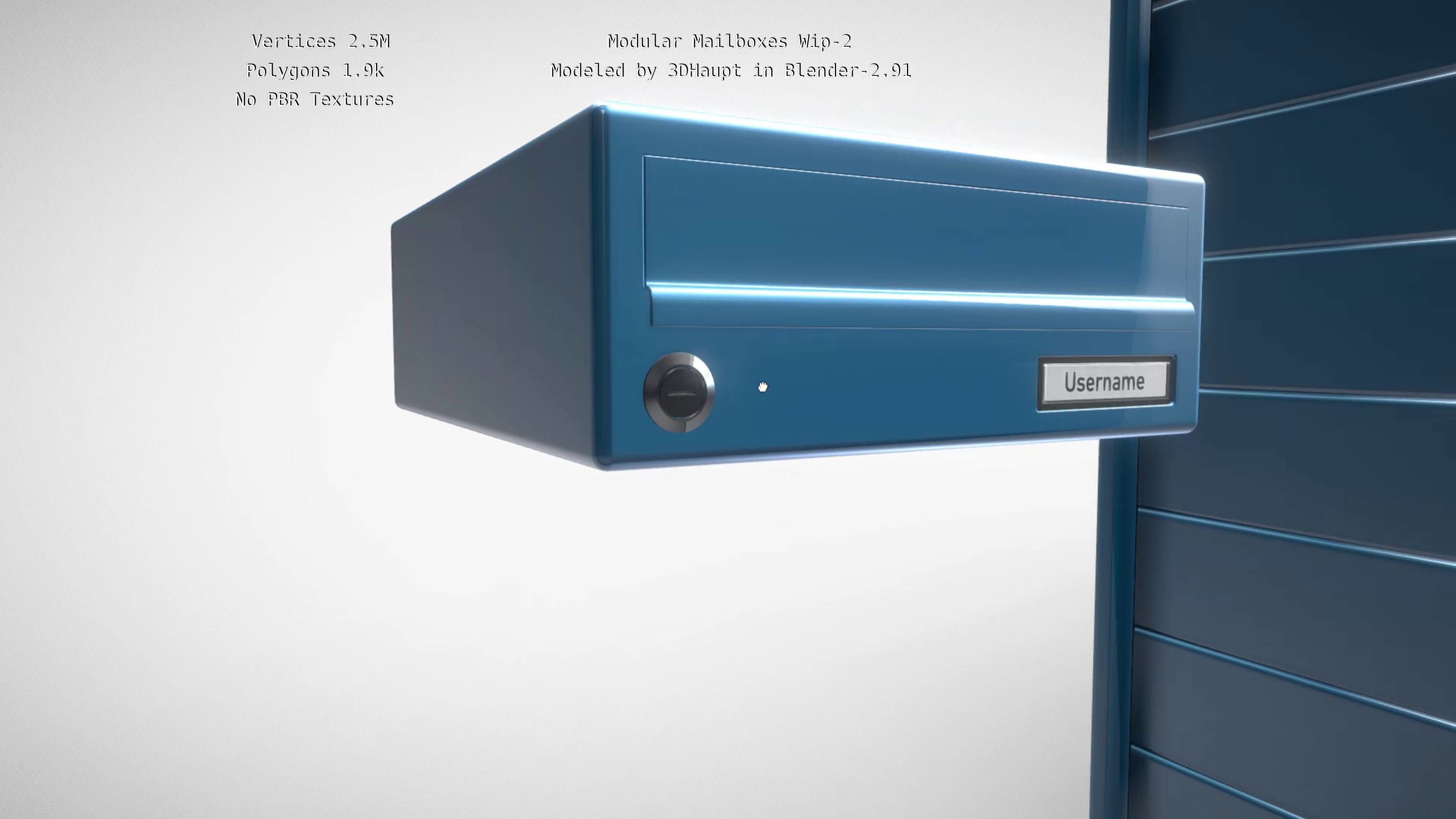 Modular Mailboxes Wip-2  3D model_101