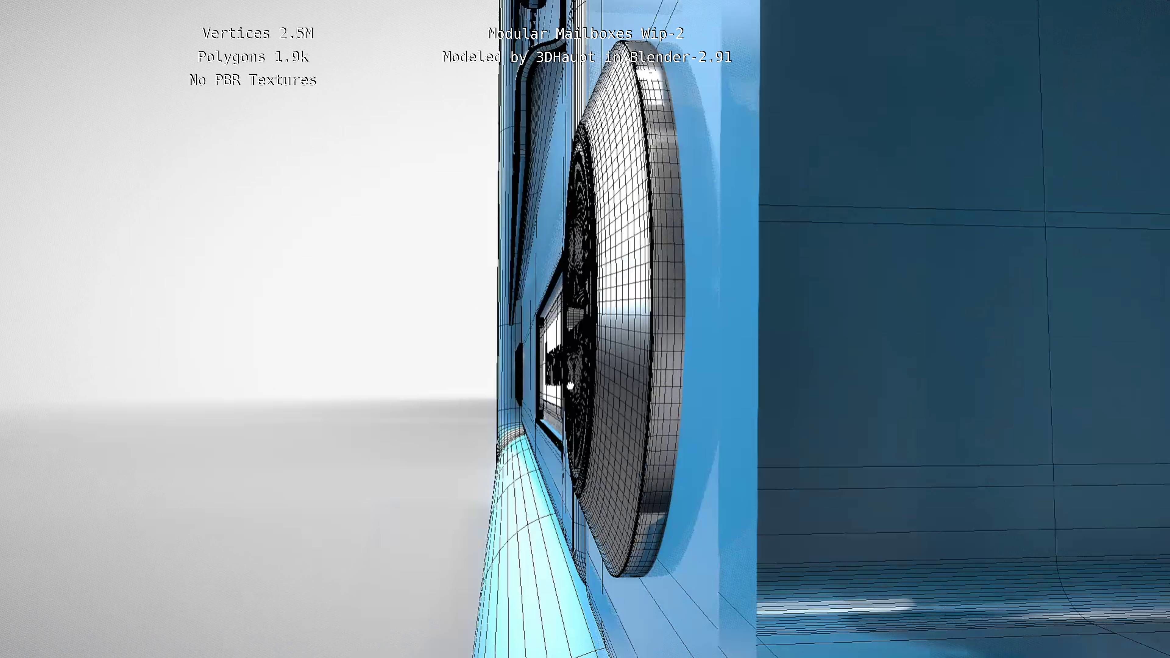 Modular Mailboxes Wip-2  3D model_77