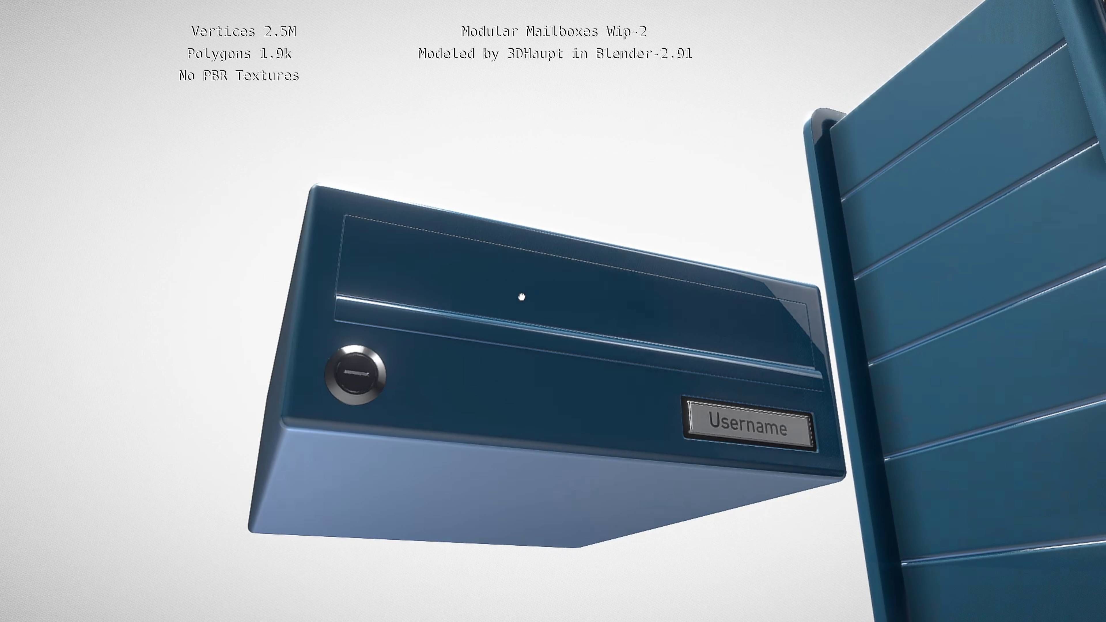 Modular Mailboxes Wip-2  3D model_80