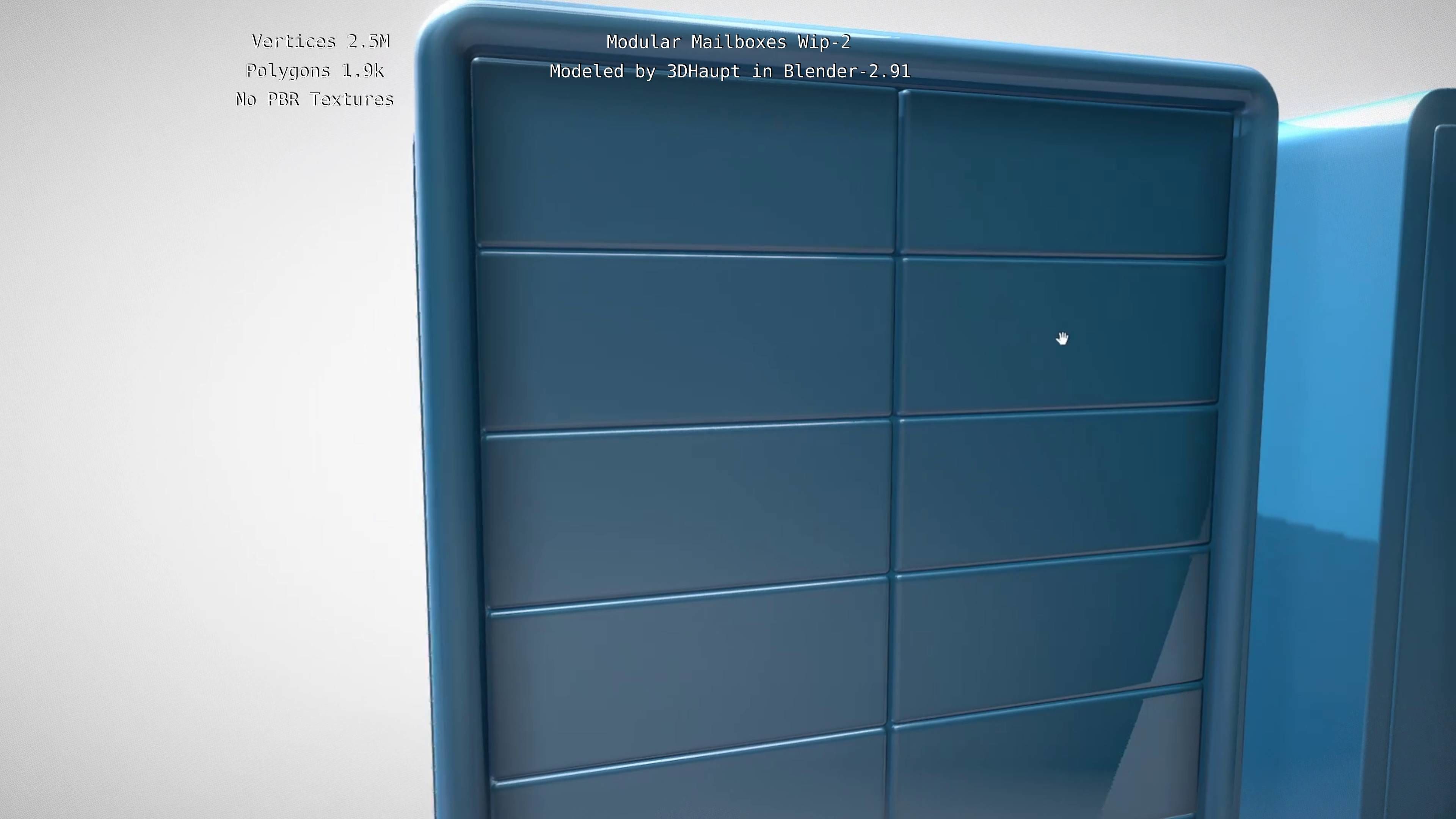 Modular Mailboxes Wip-2  3D model_124