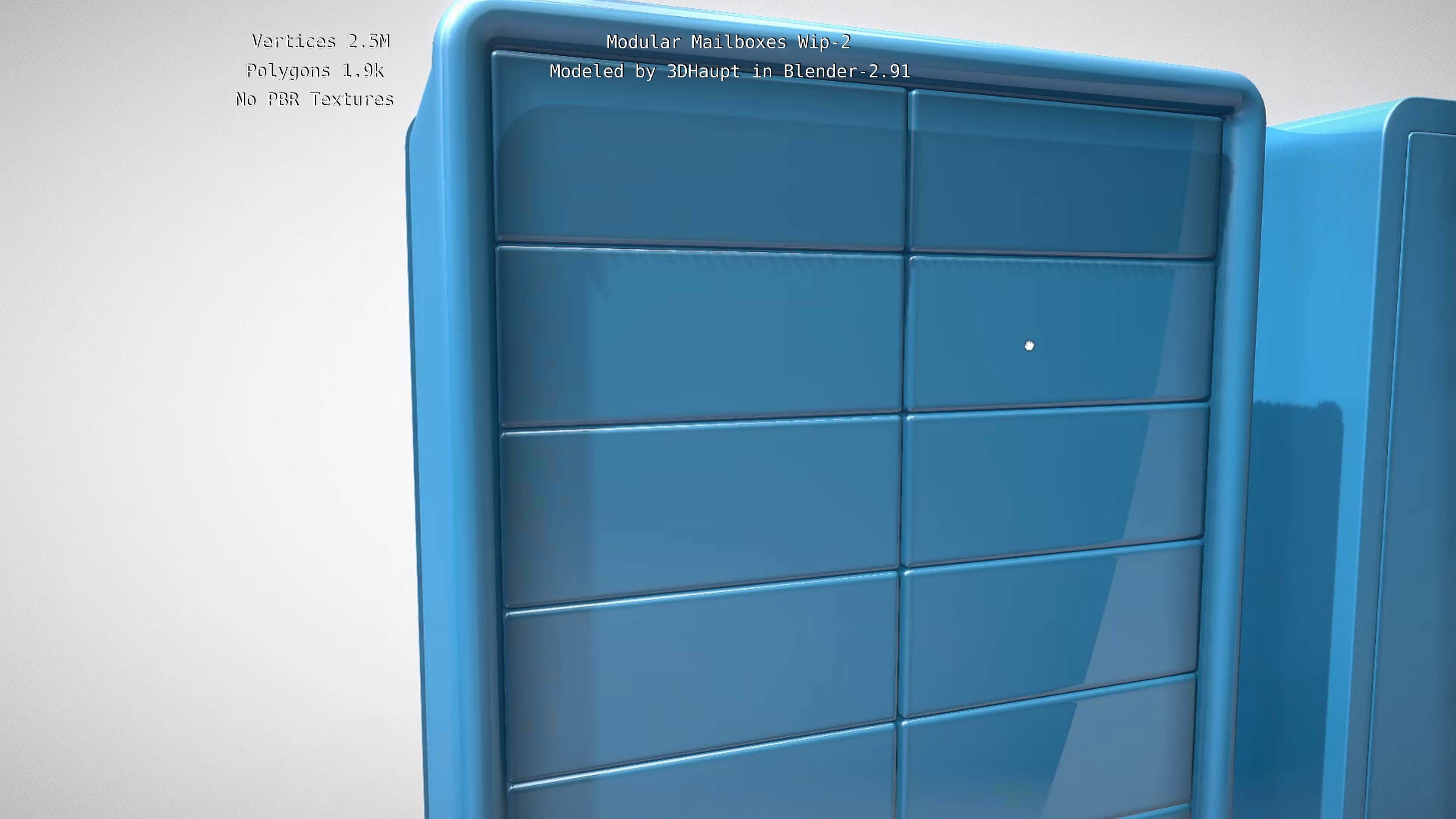 Modular Mailboxes Wip-2  3D model_28