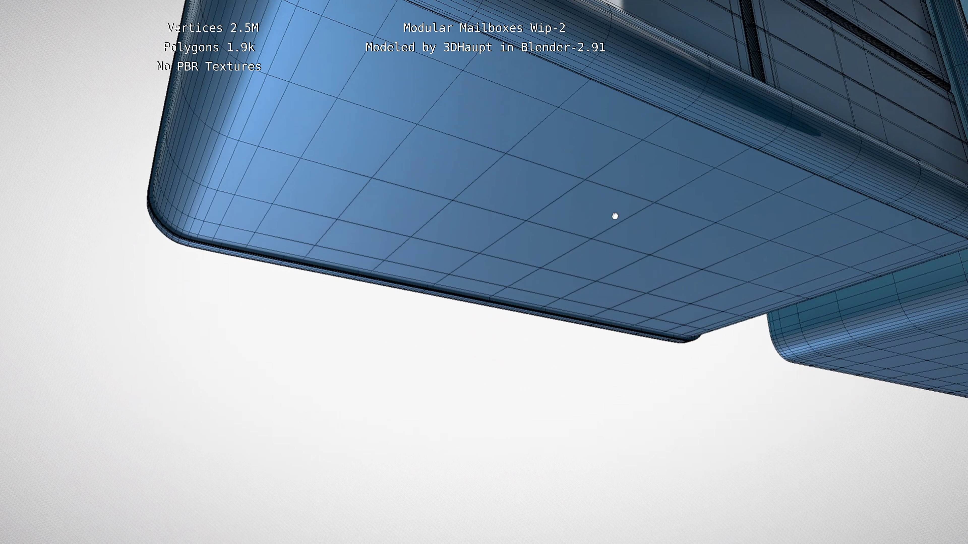 Modular Mailboxes Wip-2  3D model_78