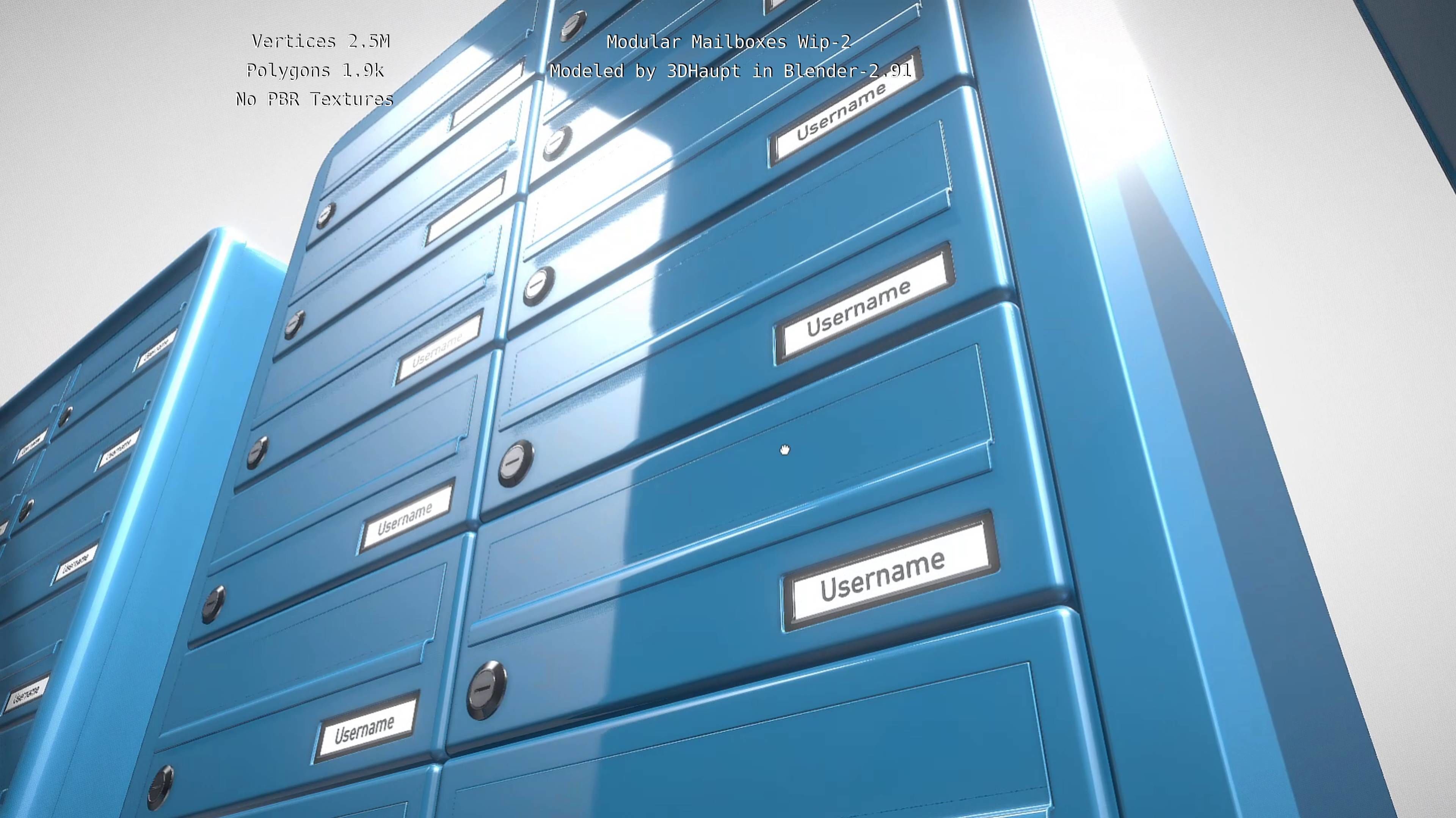 Modular Mailboxes Wip-2  3D model_82