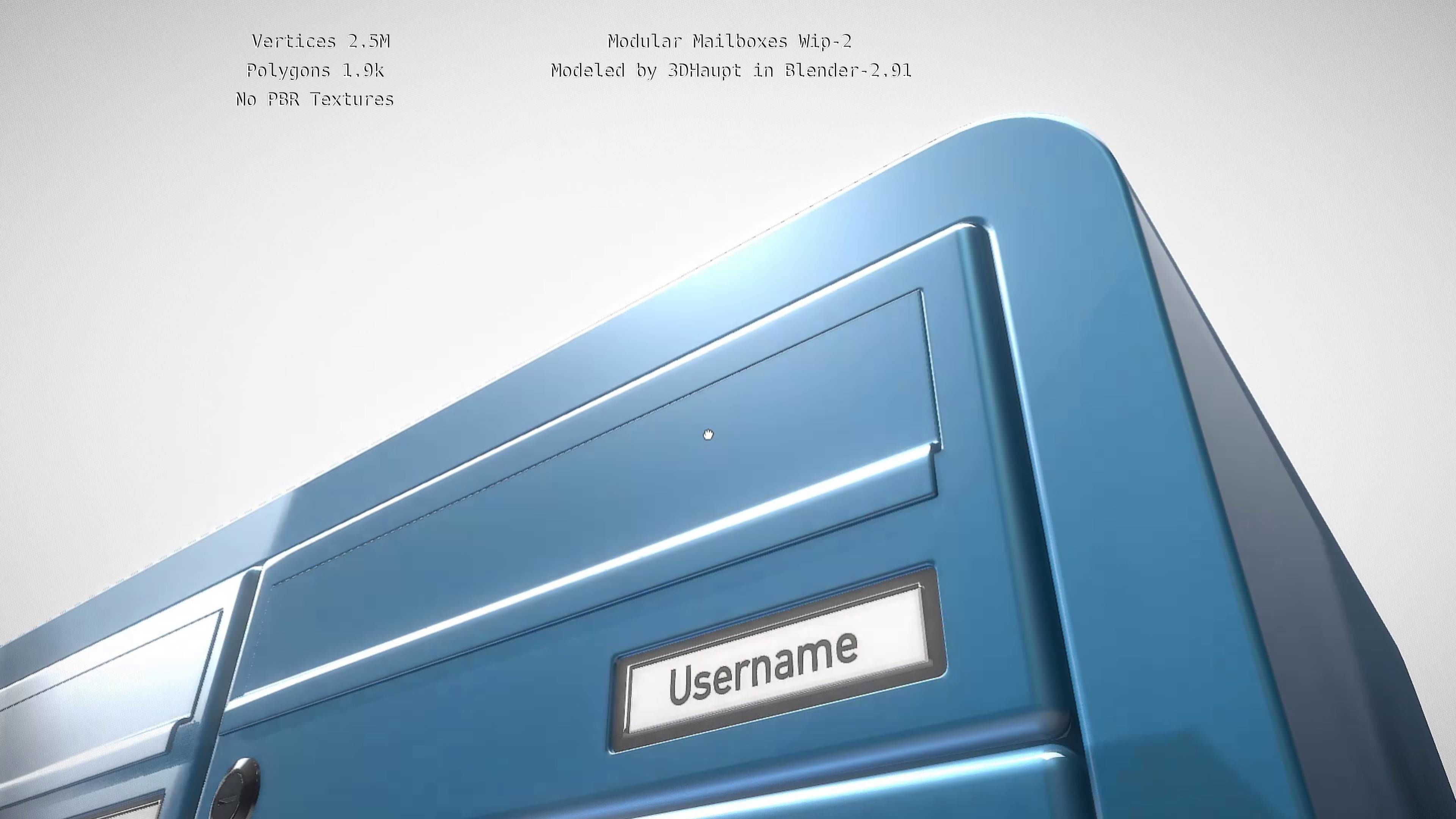 Modular Mailboxes Wip-2  3D model_108