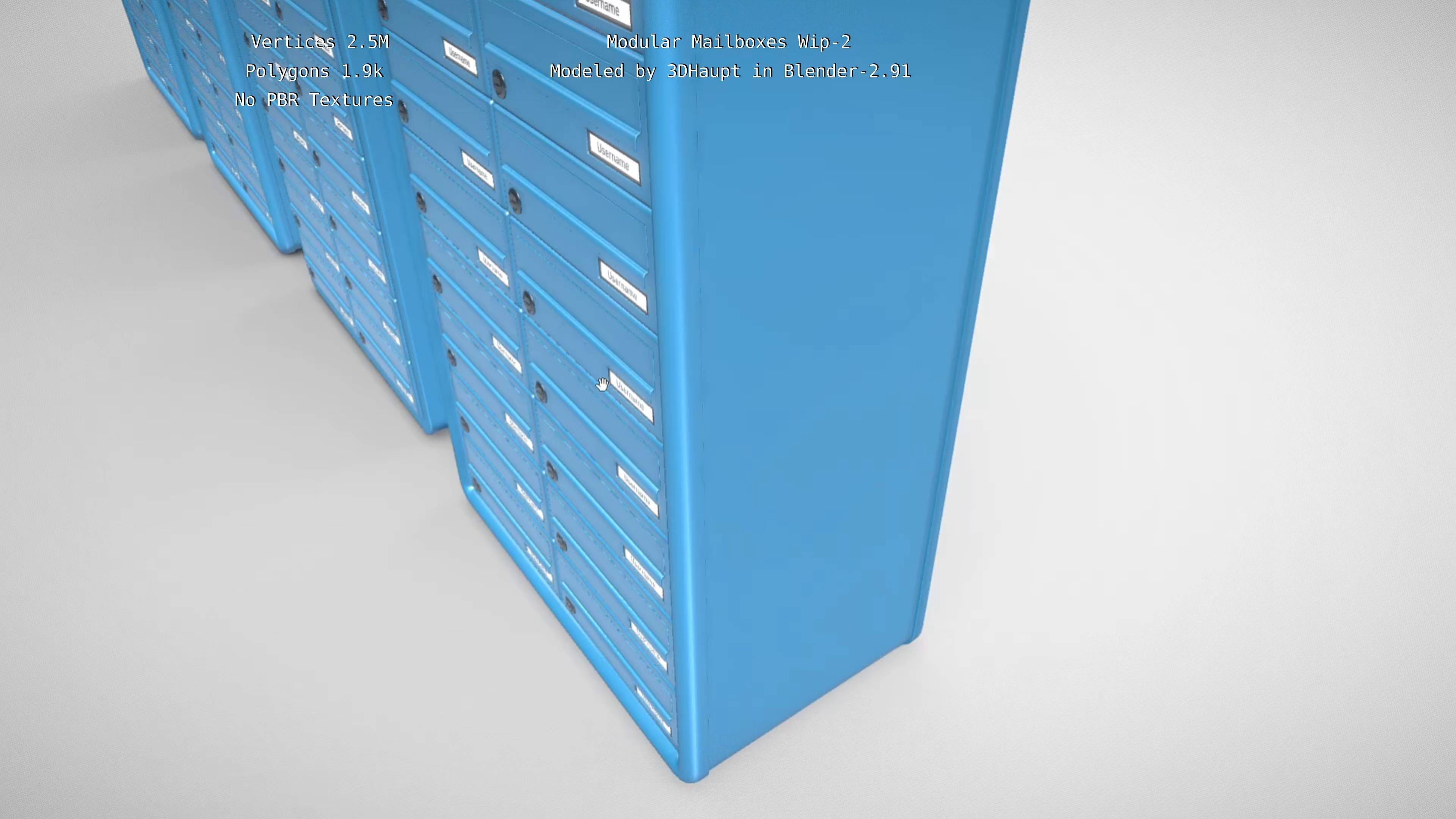 Modular Mailboxes Wip-2  3D model_116
