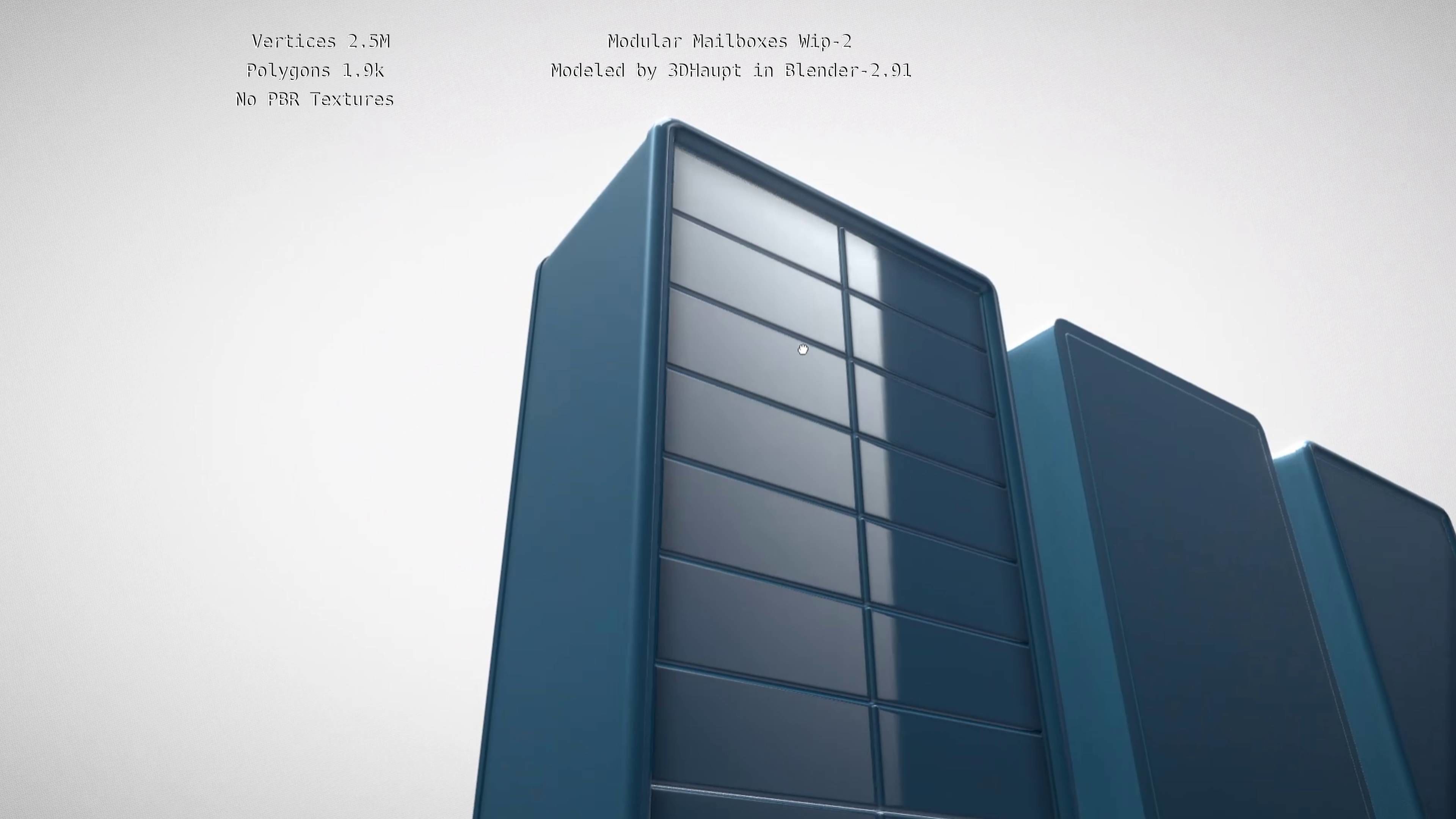 Modular Mailboxes Wip-2  3D model_83