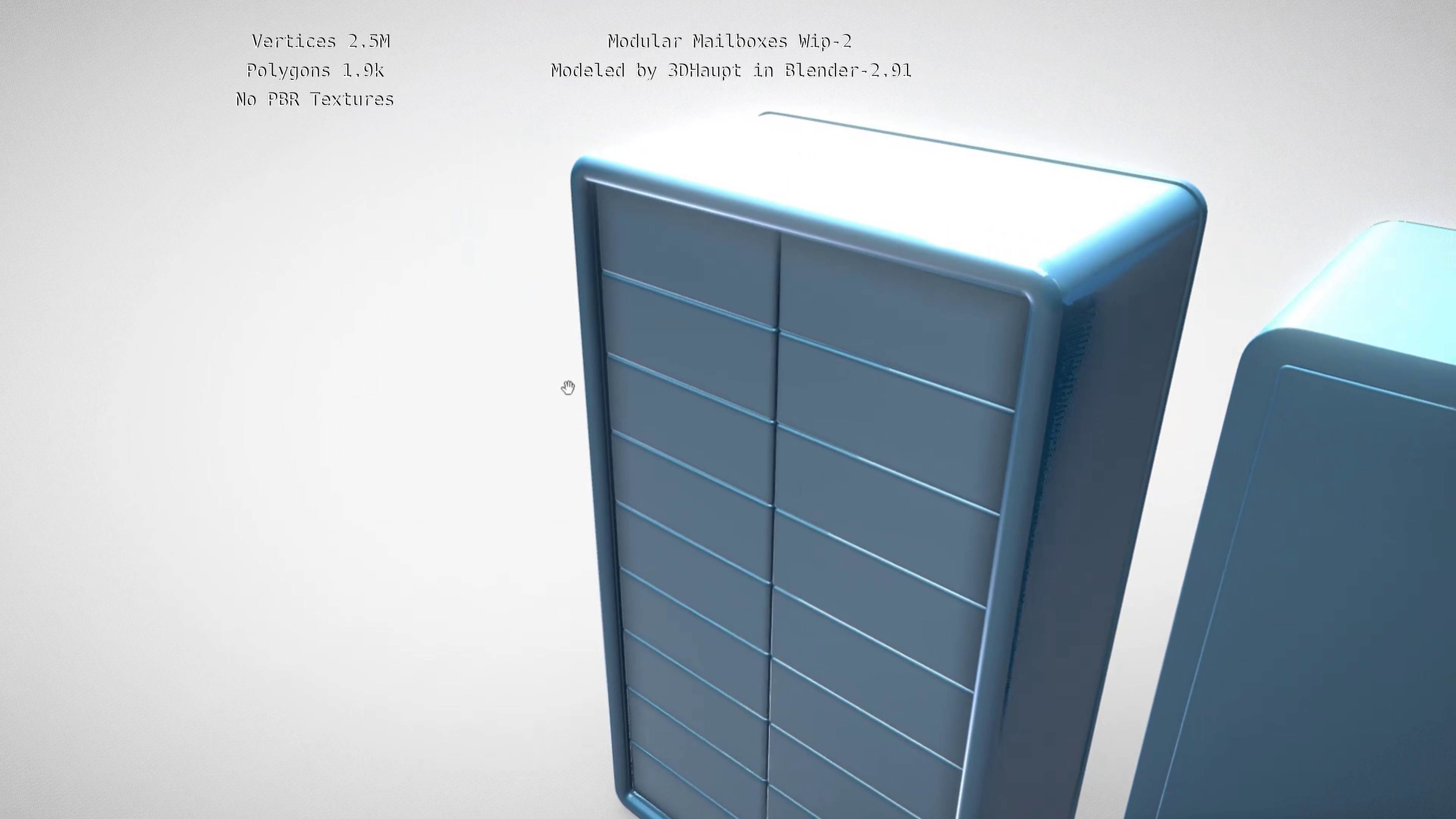 Modular Mailboxes Wip-2  3D model_27