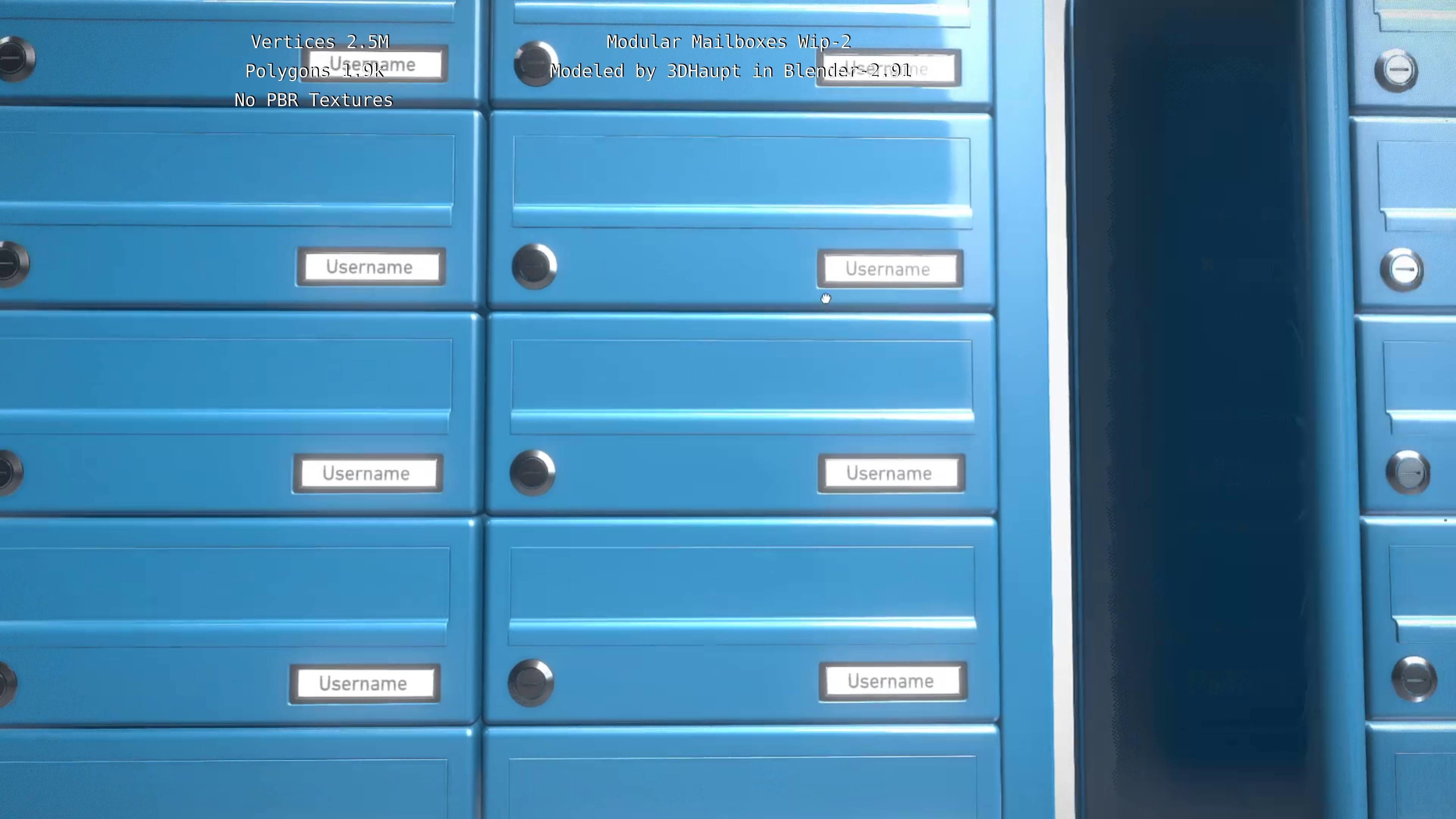 Modular Mailboxes Wip-2  3D model_115