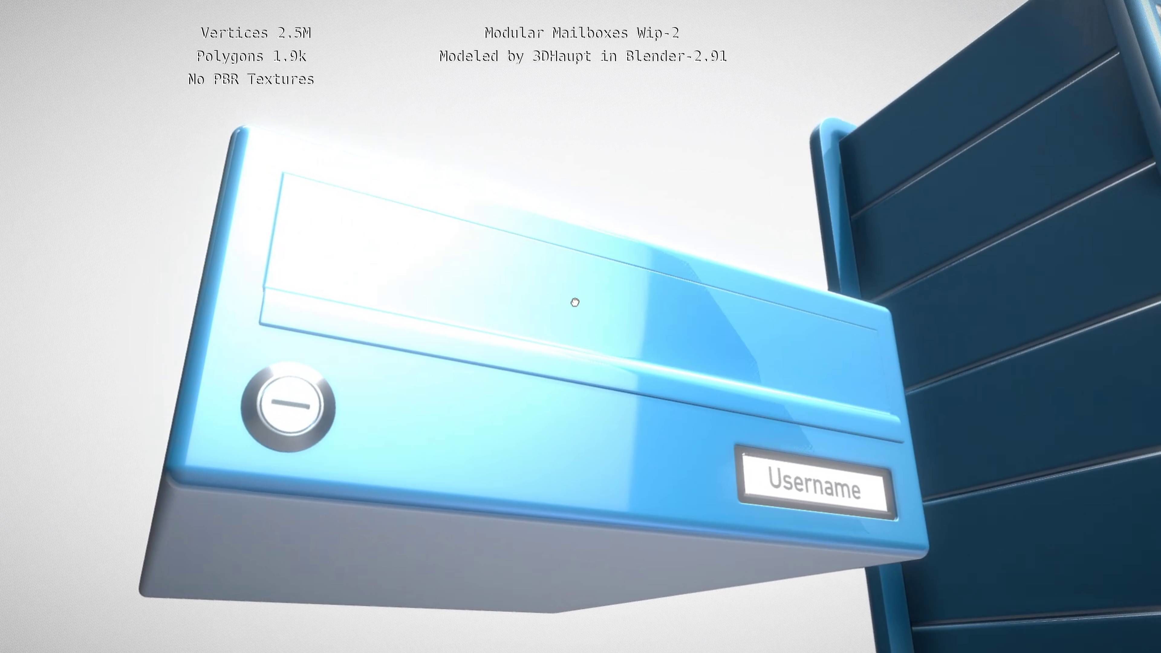 Modular Mailboxes Wip-2  3D model_71