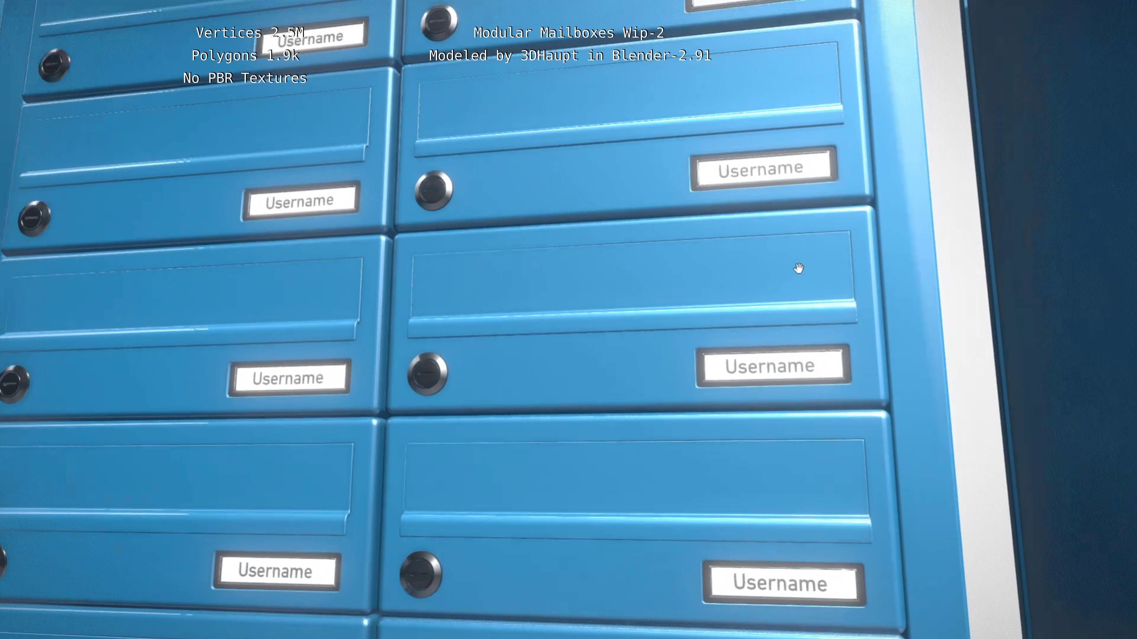Modular Mailboxes Wip-2  3D model_50