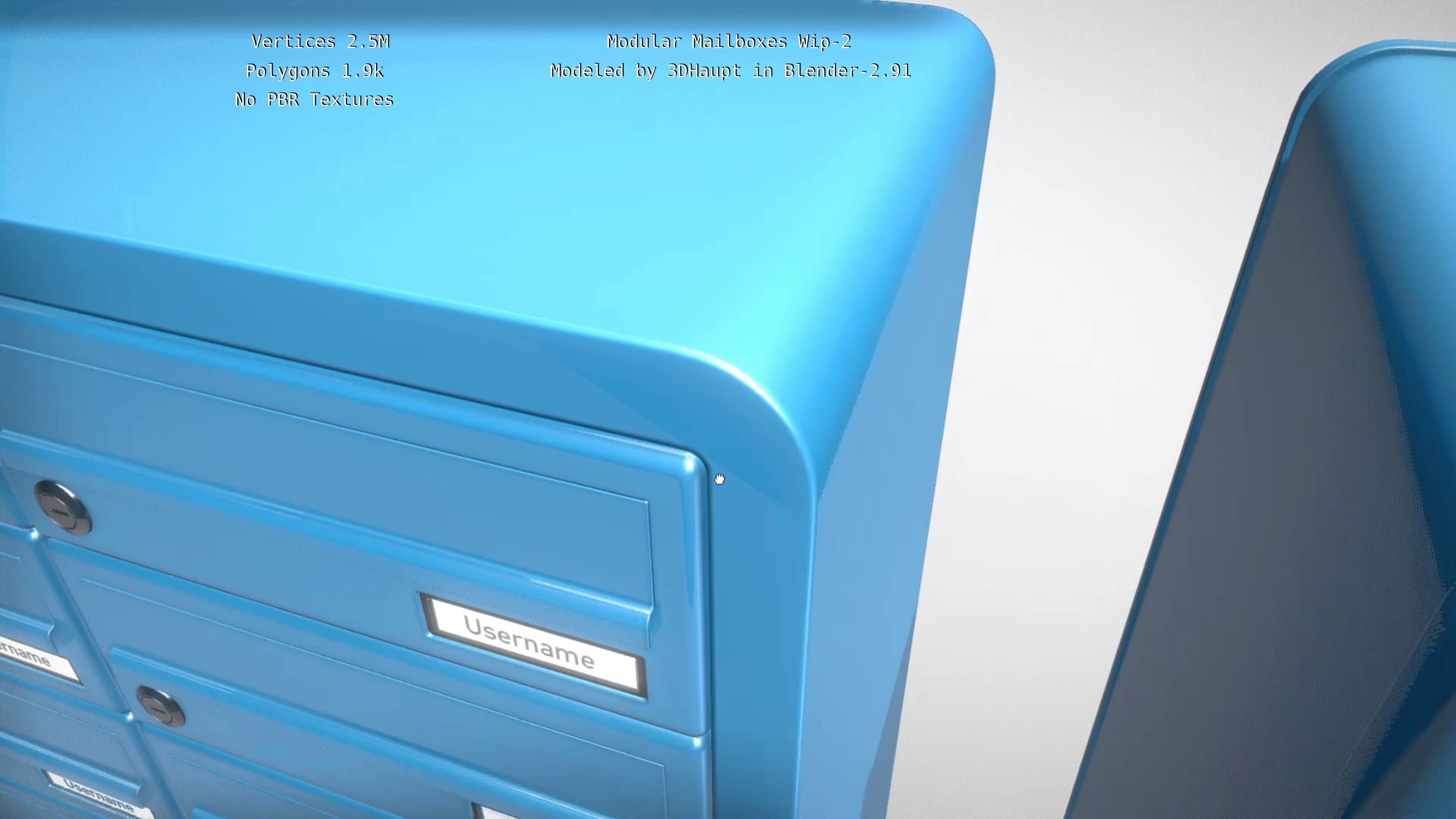 Modular Mailboxes Wip-2  3D model_105