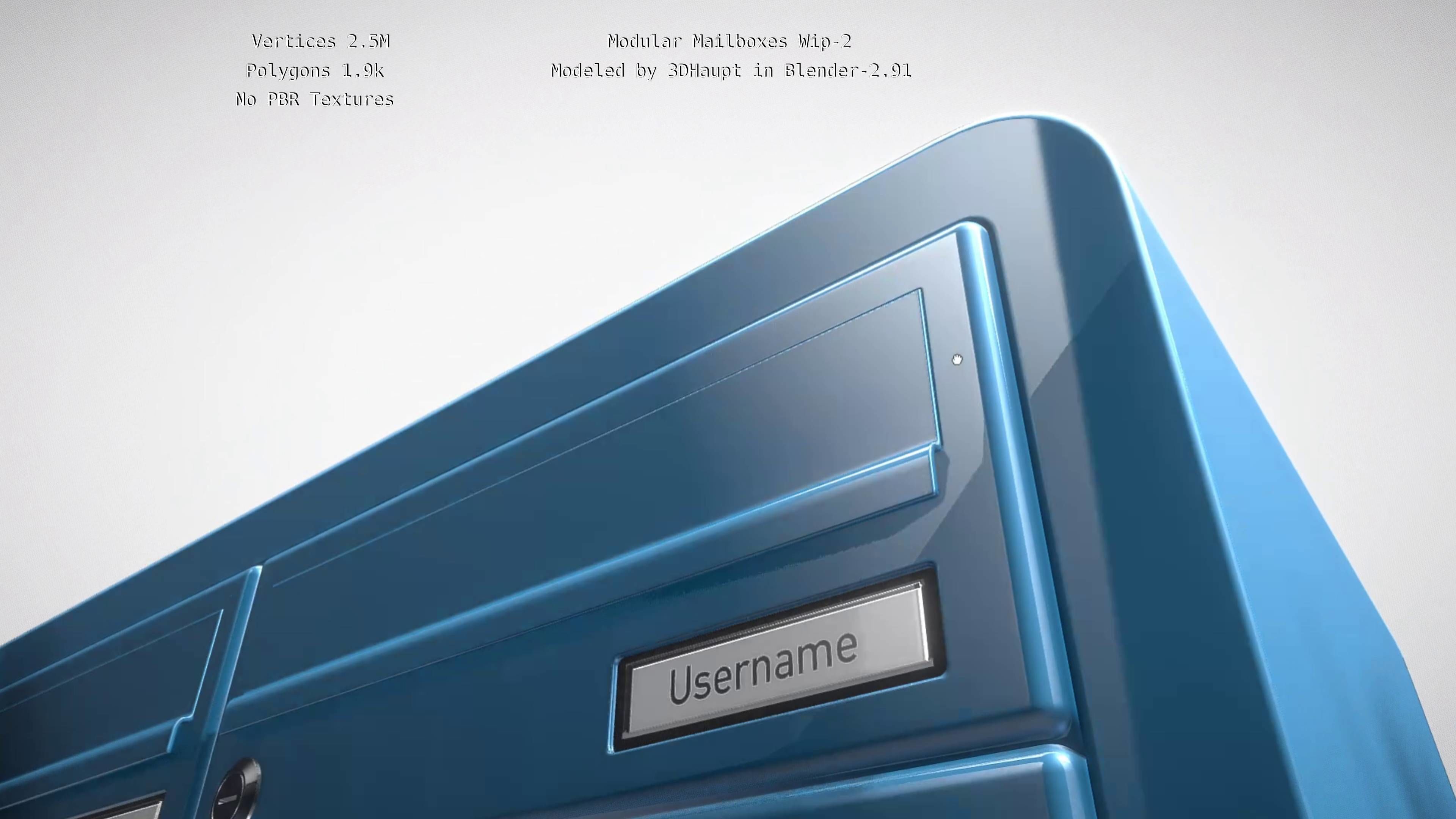Modular Mailboxes Wip-2  3D model_47